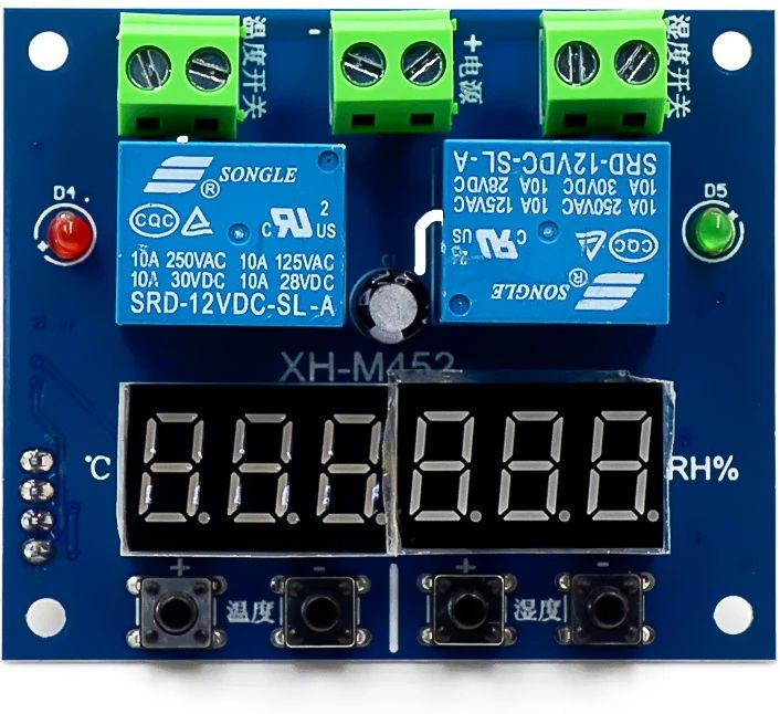 TM&W M452 High Precision DC 12V 10A Digital LED Dual Output Temperature and Humidity Multipurpose Controller-image-36