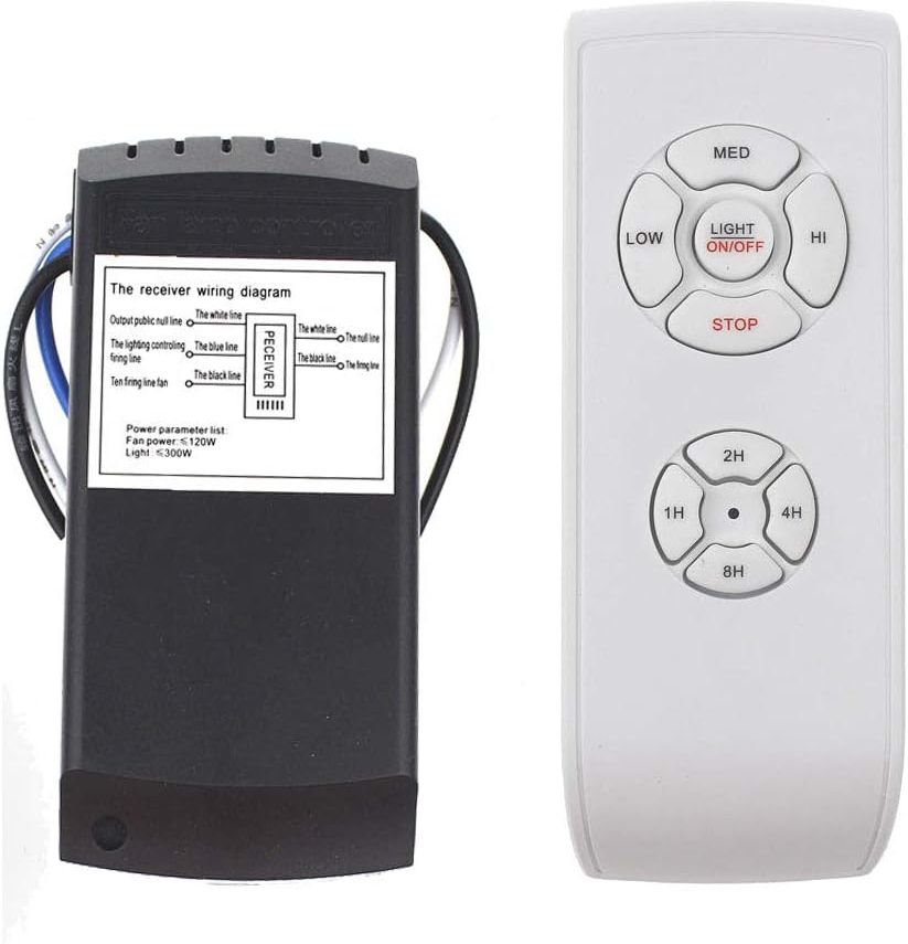 shockley Fan Universal Kit 3-in-1 Ceiling Fan RF Light Timing Speed Control Remote (1 Pc) Multipurpose Controller-picture-12