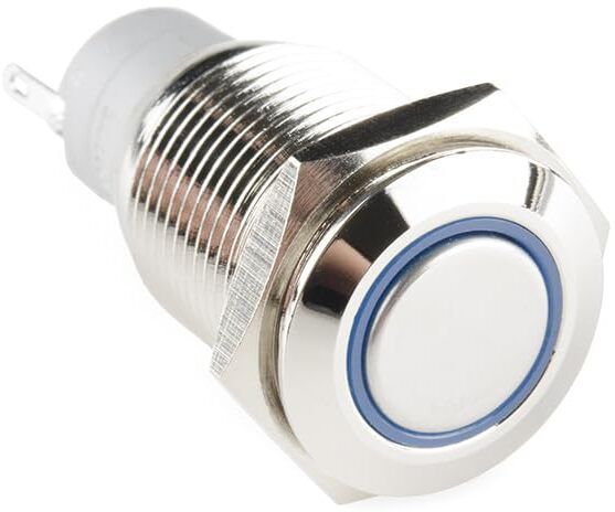 SparkFun COM-11967 Accessories Metal Pushbutton Momentary (16mm, Blue) Multipurpose Controller-picture-42