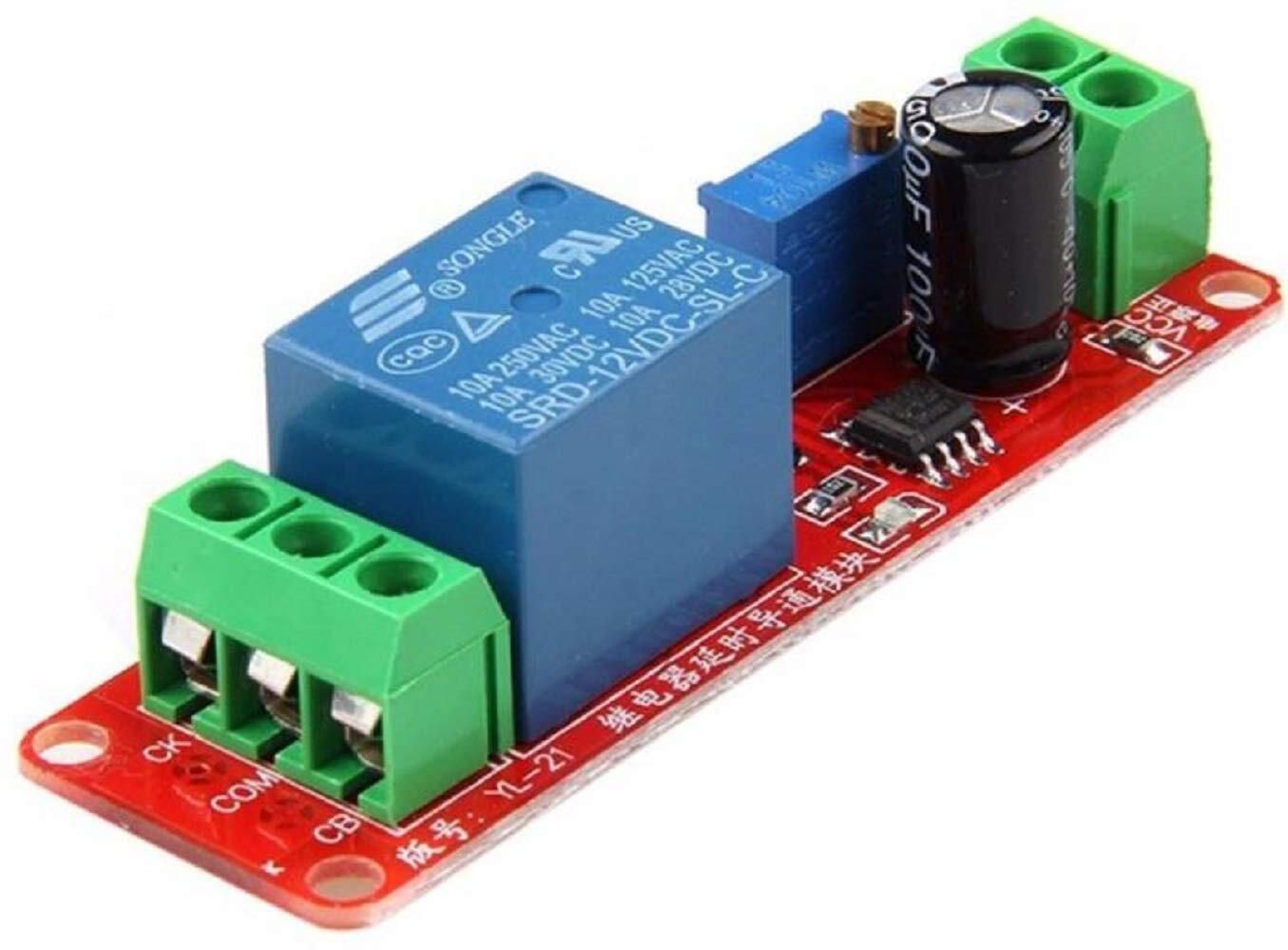 ROBODIUM NE555 Delay Timer Switch Module, 12V DC, 0-10s Adjustable Multipurpose Controller