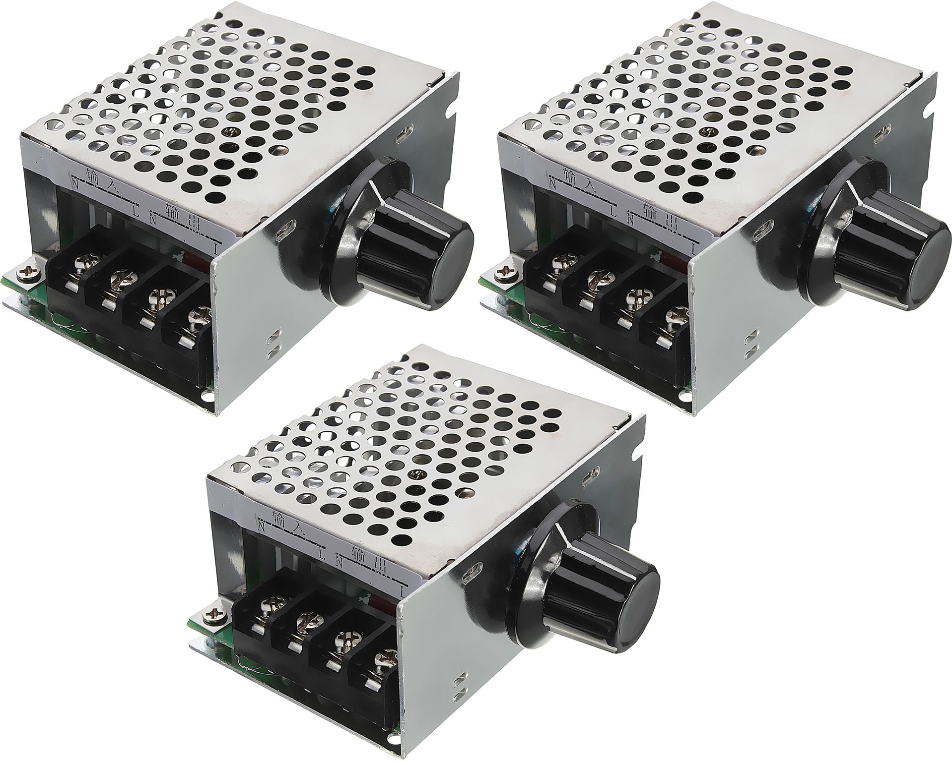 shockley 4000W SCR Triac AC 220V Voltage Regulator Speed Controller Light Dimmer (3 Pc) Multipurpose Controller-picture-43