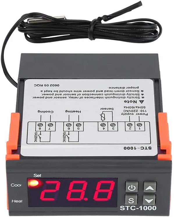 TM&W LED Digital Thermostat Temperature Controller STC-1000 Thermoregulator Multipurpose Controller-picture-18