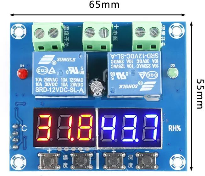 TM&W Xh-m452 Dual Output Automatic Thermostat Temperature Humidity Thermometer Multipurpose Controller-picture-20