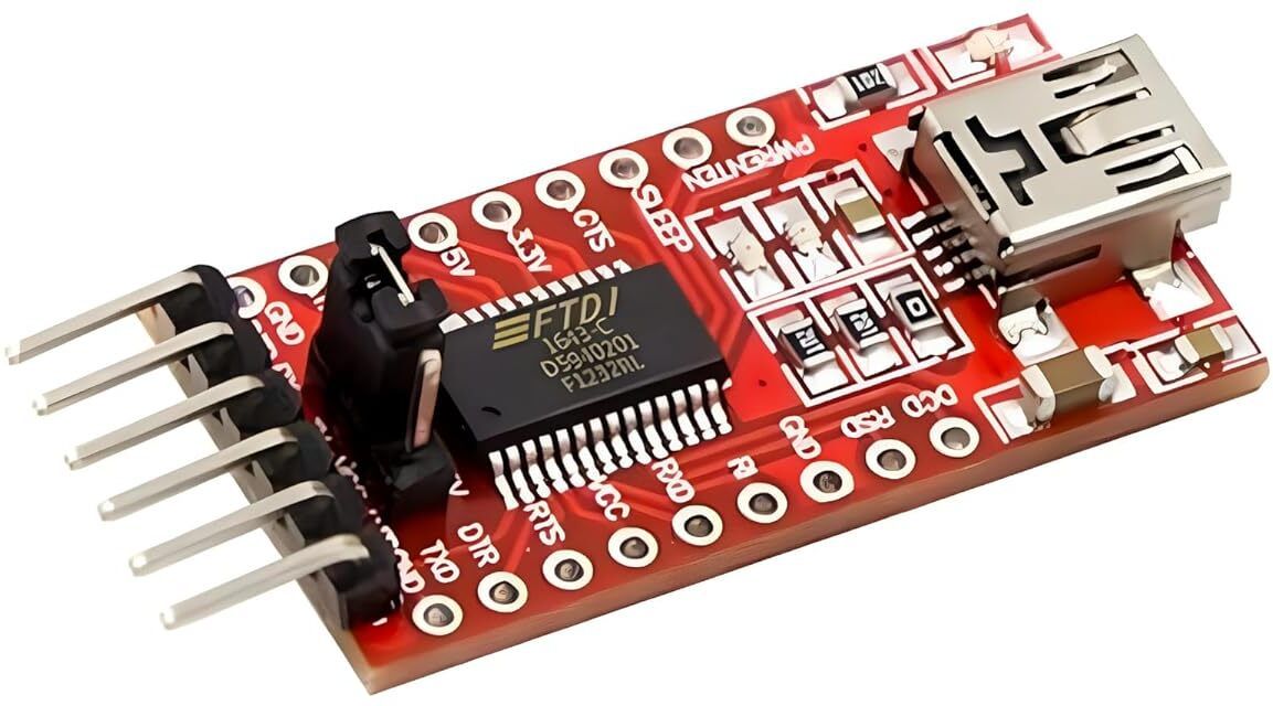 ROBODIUM FT232RL USB to TTL Serial Adapter Module, 3.3V-5.5V, Mini USB Interface Multipurpose Controller