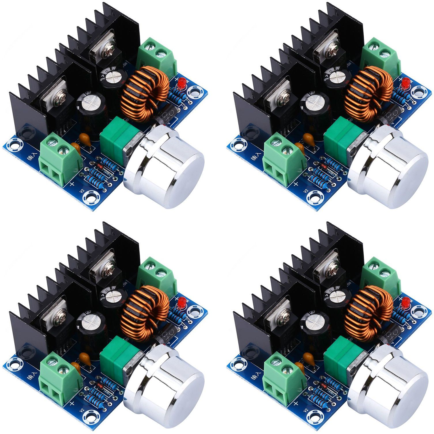 shockley XL4016E1 DC-DC 4-40V to DC 1.2-36V 8A Buck Converter XL4016 Step Down (4 Pc) Multipurpose Controller-picture-45