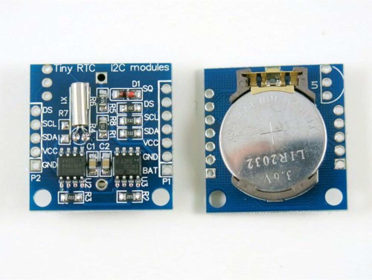 ROBODIUM DS1307 Real Time Clock RTC Module with AT24C32 EEPROM Memory Multipurpose Controller