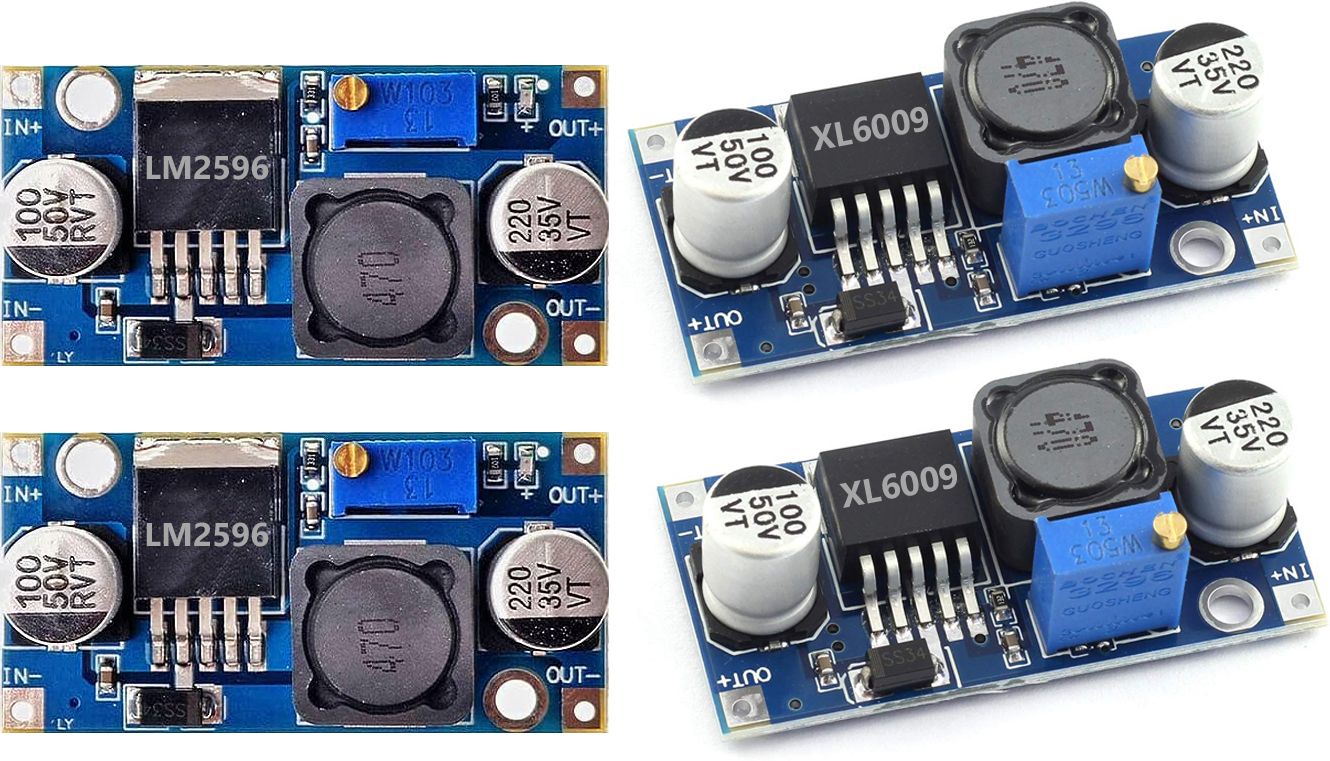 shockley LM2596 & XL6009 DC Buck Boost Converter Module COMBO (2 Pc LM2596) (2 Pc XL6009) Multipurpose Controller-picture-11