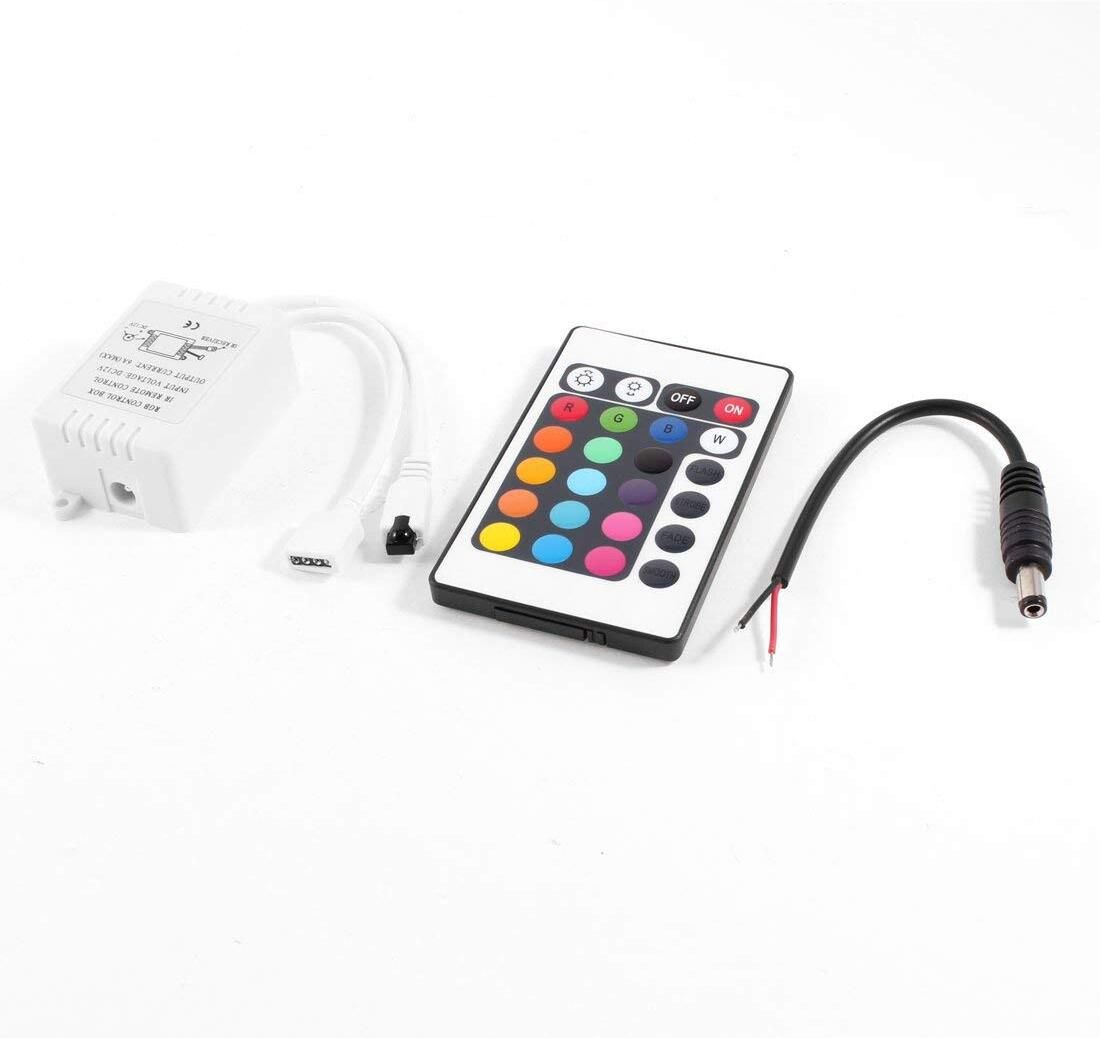 AURECIS 12V RGB LED Strip IR Controller 24-Key Remote Multi-Color Lights Multipurpose Controller-picture-13