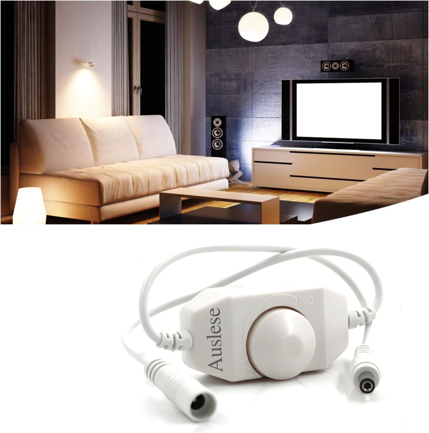 Auslese DC 12V 24V LED Strip Dimmer Knob Controller Adjustable Brightness Multipurpose Controller-image-2