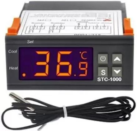 Real Instruments STC 1000 Digital Temperature Controller Thermoregulator Heating & Cooling Relay Multipurpose Controller