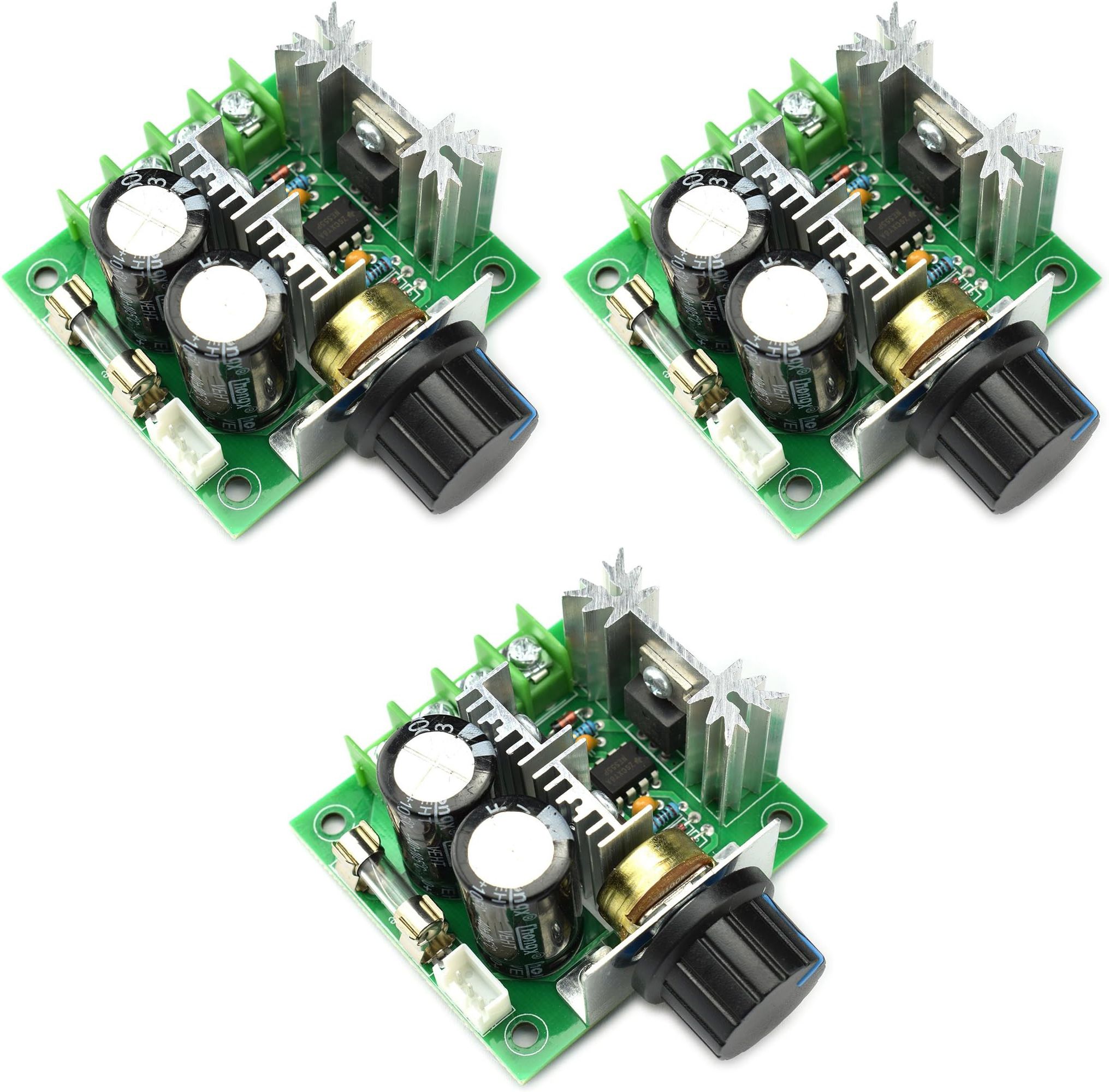 shockley 10A 12-40V DC Motor Speed Controller 12V 24V PWM Variable Speed Regulator (3 Pc) Multipurpose Controller-picture-38