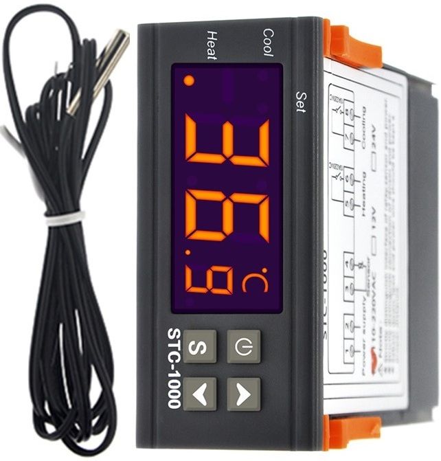TM&W Thermostat Incubator Electronic Digital Display Temperature Sensor STC-1000 Multipurpose Controller-image-8