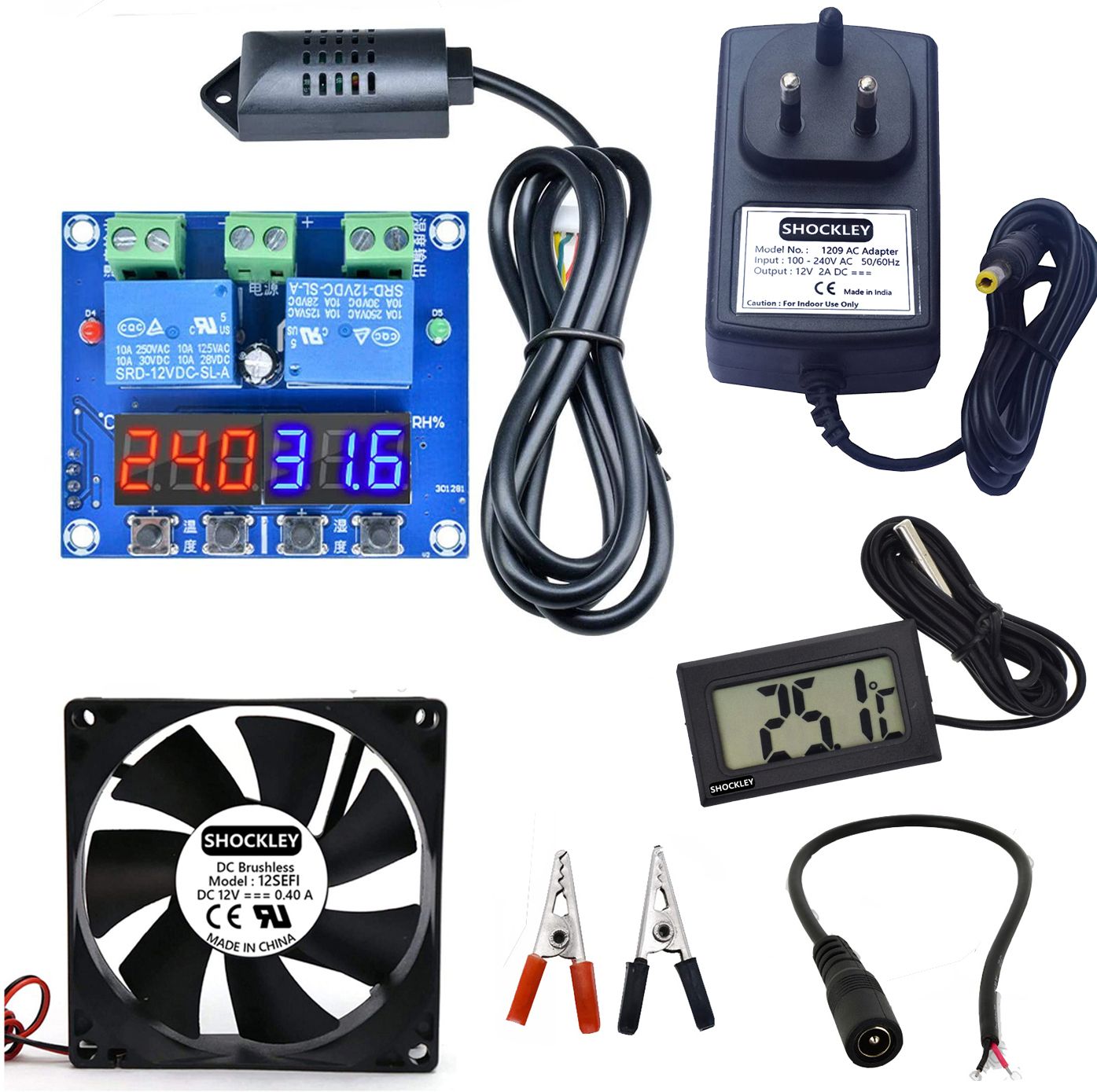 shockley XH-M452 Controller + ADAPTER + FAN + TPM10 Thermometer Multipurpose Controller-picture-17