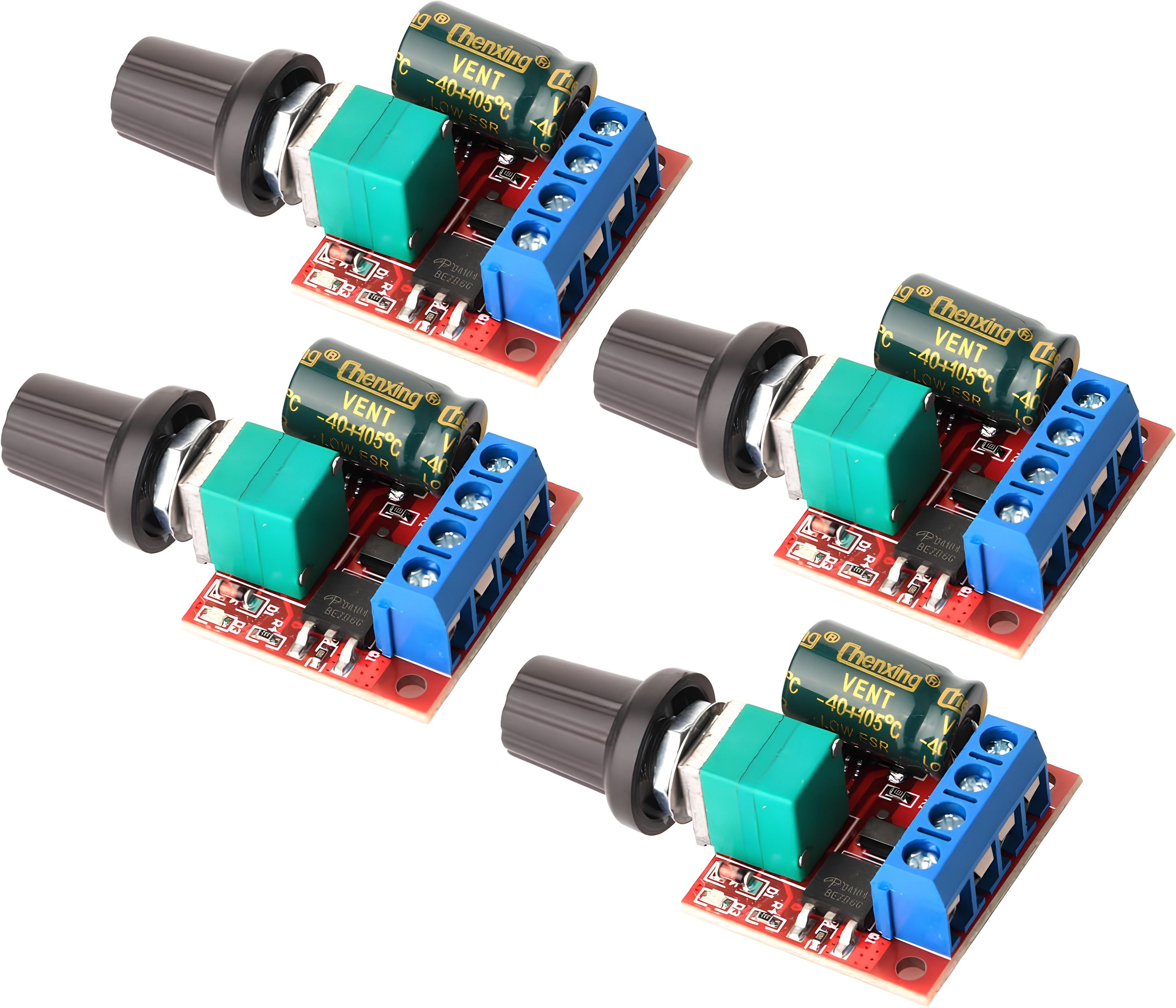 shockley 5A 5V-35V DC Motor Speed Controller 6V 12V 24V PWM Variable Regulator (4 Pc) Multipurpose Controller-picture-44