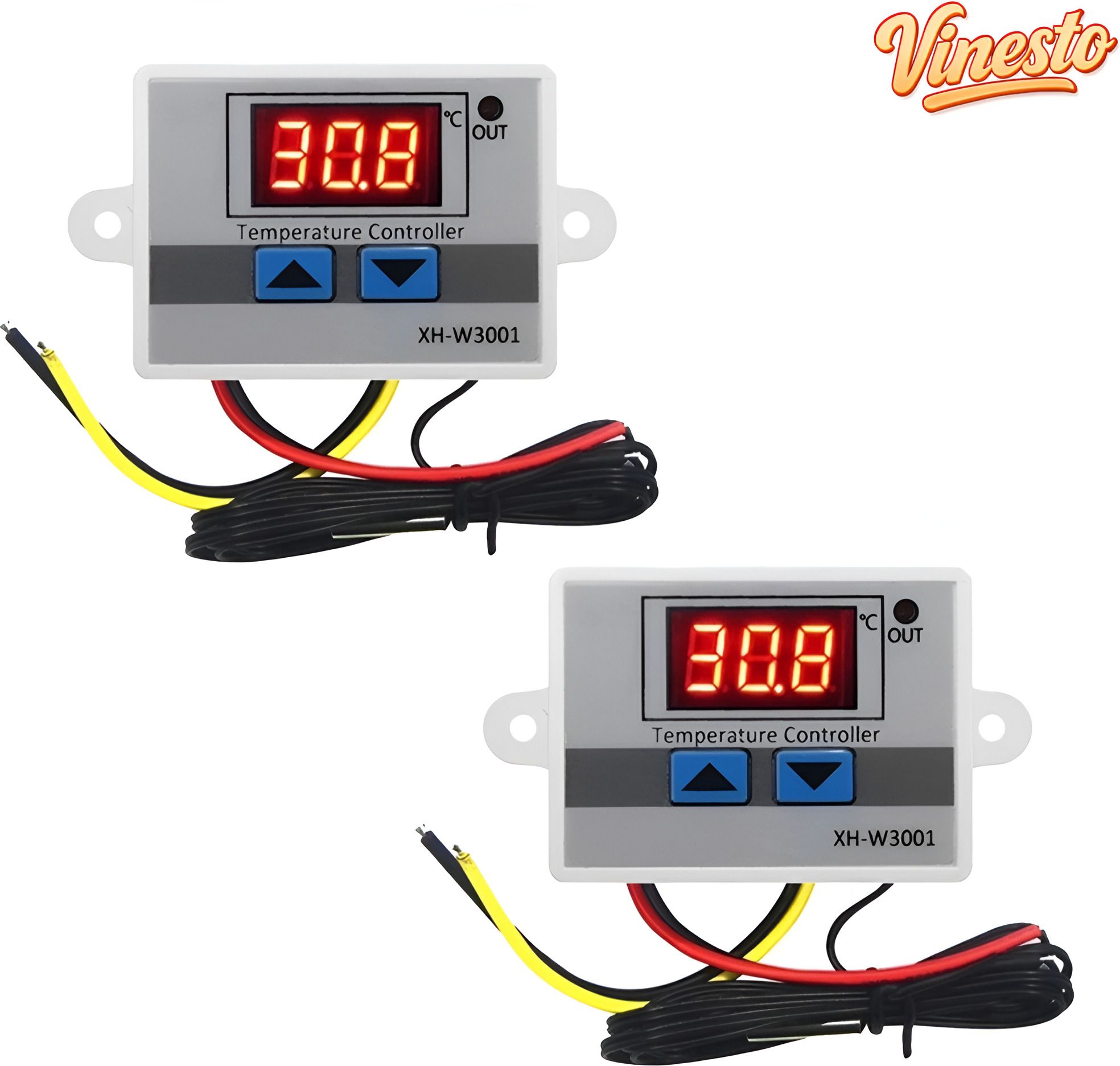 vinesto XH-W3001 Digital Temperature Controller Dual Mode LED Display Pack Of 2 Multipurpose Controller-image-30