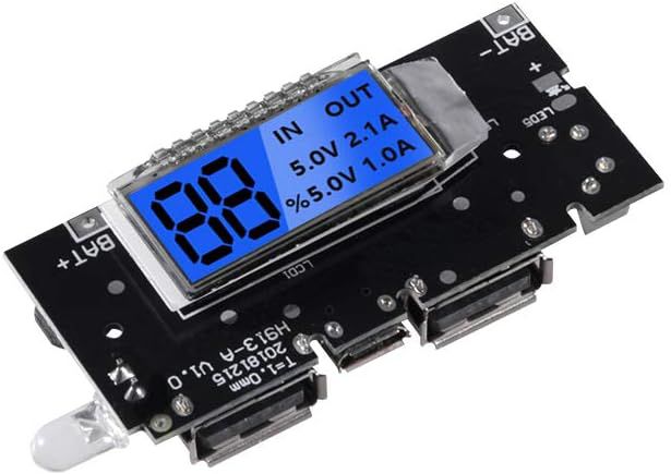 shockley electronics Battery Charging LCD Module Power Bank Dual USB 5V 1A BMS Protection (1 PCs) Multipurpose Controller-picture-22