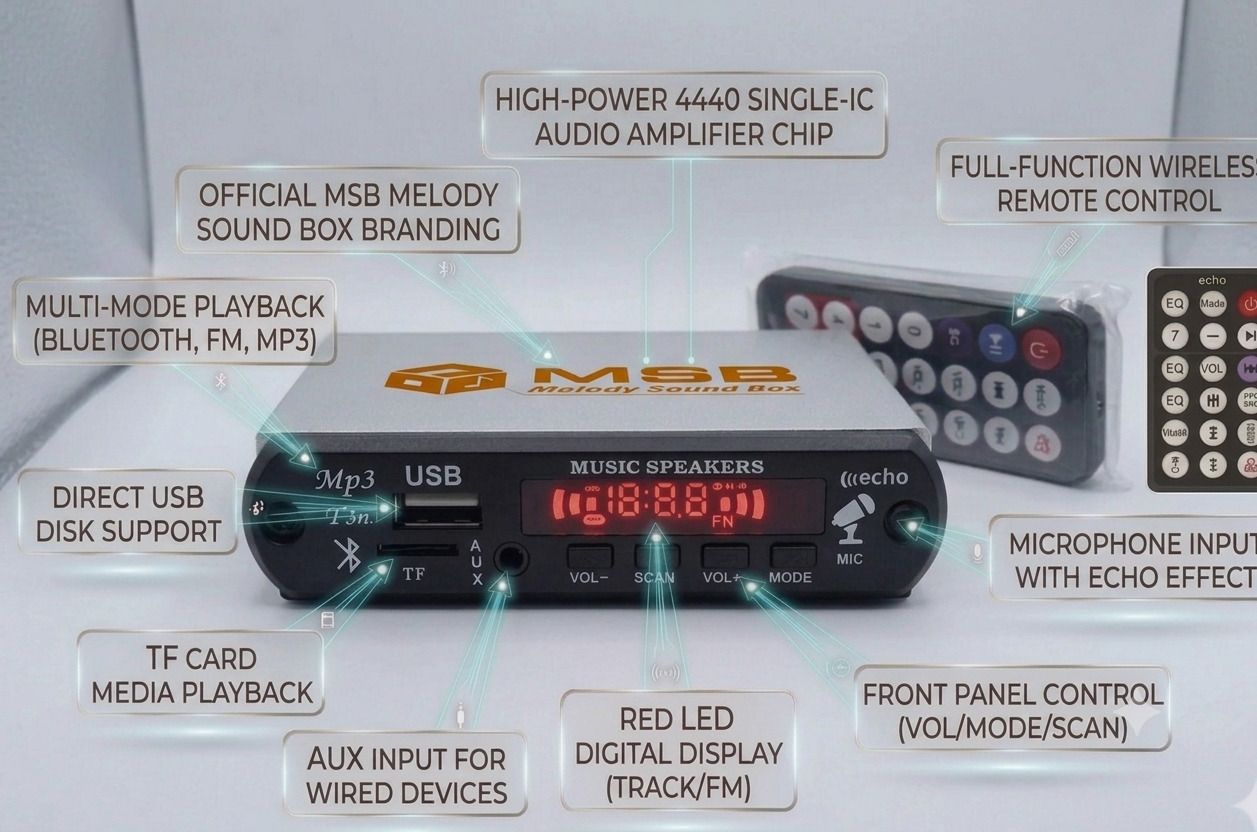 MINI AMPLIFIER(UNIVERSAL FIT) FOR ALL TYPES OF VEHICLES Bass Amplifier-image-35
