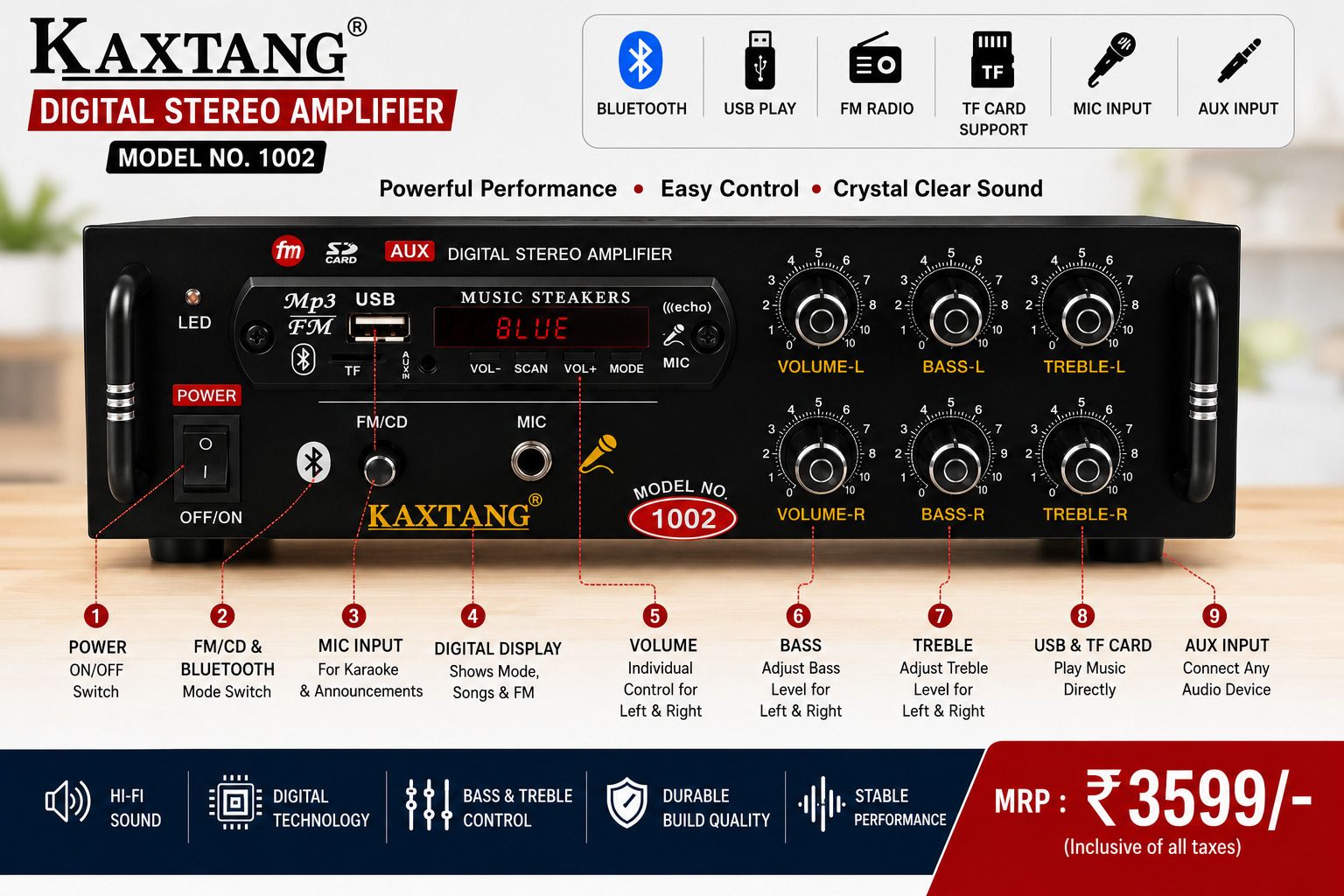 kaxtang DJ hope xctioy 1002 big Digital Stereo With BT/ USB/ SD-Card /FM /AUX 5000 W AV Bass Amplifier-picture-30