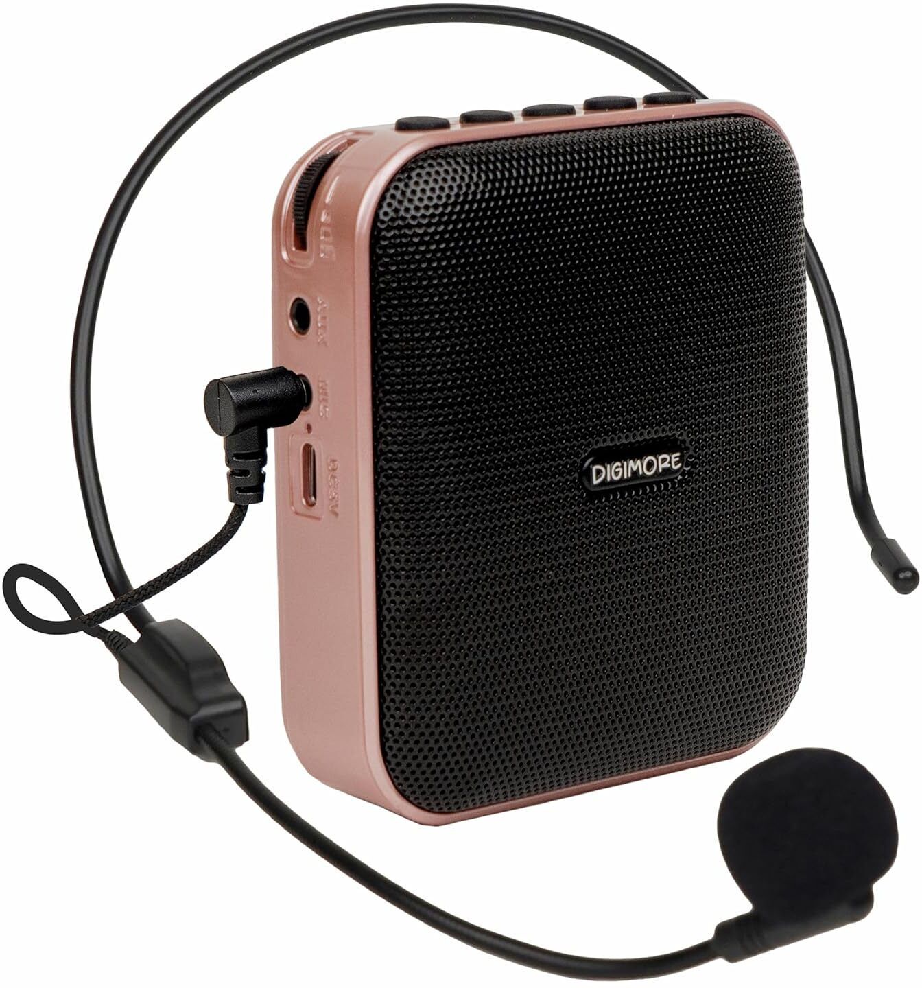 D-1210 10W Portable Voice Amp |Wired Head Mic| 6 Hrs Battery for Teachers(Pink) Speaker Cabinets-image-31