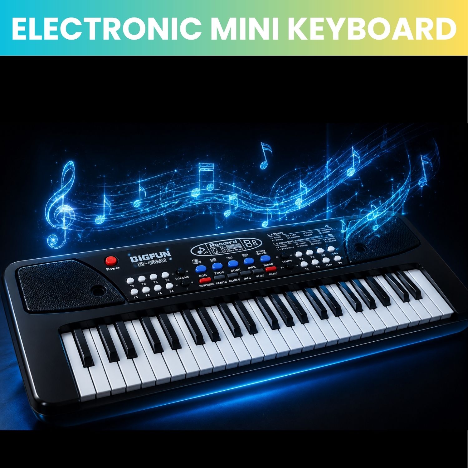 clairbell Piano Keyboard With Mic 37 Keys Music Toy Protable Electronic Piano for KidsE347 Piano Keyboard With Mic 37 Keys Music Toy Protable Electronic Piano for KidsE347 Analog Digital Piano-picture-4