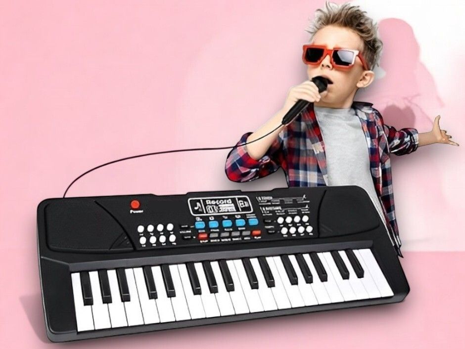 nilesawar X396 Musical Sound Toys 37 Key Piano Keyboard Toy with Recording and Mic Birthday Gift for Boys and Girls Musical Instruments Latest Analog Portable Keyboard-picture-28