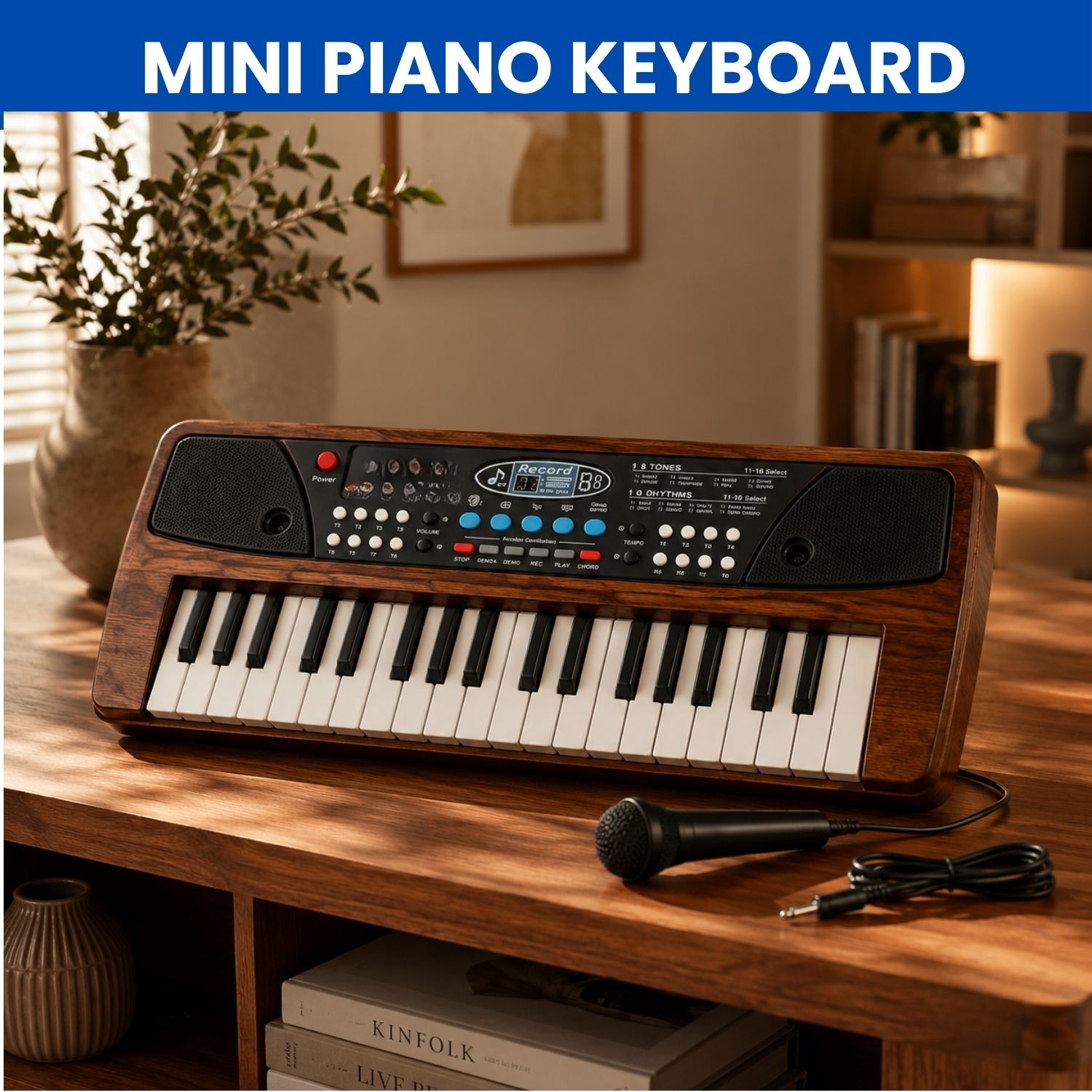 sacro Piano Keyboard With Mic 37 Keys Music Toy Protable Electronic Piano for KidsQ379 Piano Keyboard With Mic 37 Keys Music Toy Protable Electronic Piano for KidsQ379 Analog Digital Piano-picture-41