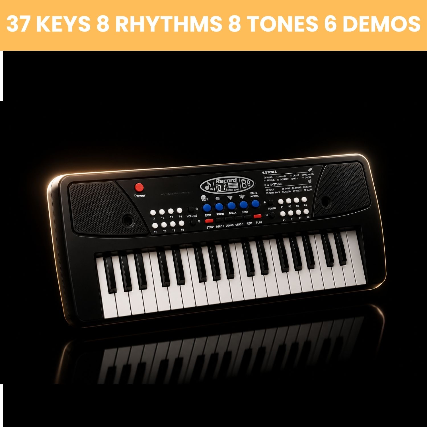 clairbell Piano Keyboard With Mic 37 Keys Music Toy Protable Electronic Piano for KidsE20 Piano Keyboard With Mic 37 Keys Music Toy Protable Electronic Piano for KidsE20 Analog Digital Piano-picture-31