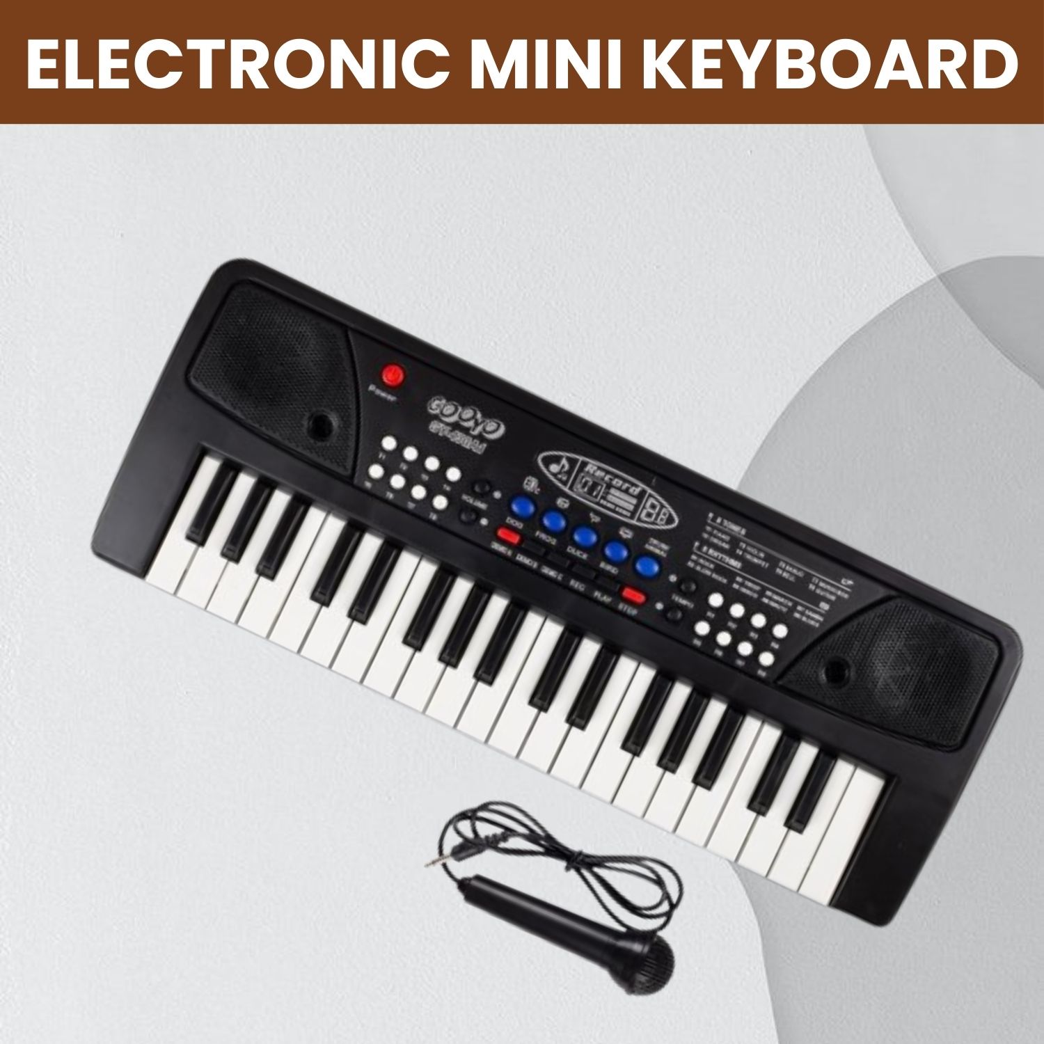 frony Musical Sound Toys 37Key (Piano Keyboard) with Recording & Mic for Boy/GirlC159 Musical Sound Toys 37Key (Piano Keyboard) with Recording & Mic for Boy/GirlC159 Analog Portable Keyboard-picture-18