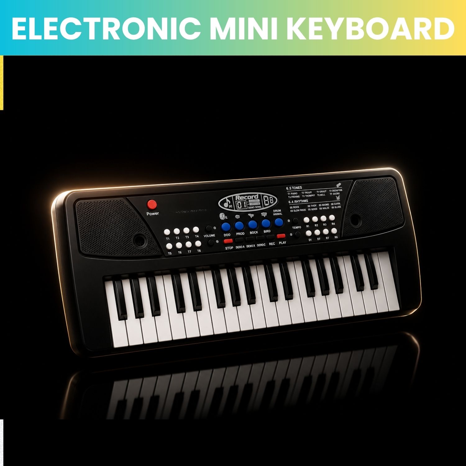 clairbell Piano Keyboard With Mic 37 Keys Music Toy Protable Electronic Piano for KidsE476 Piano Keyboard With Mic 37 Keys Music Toy Protable Electronic Piano for KidsE476 Analog Digital Piano-picture-27