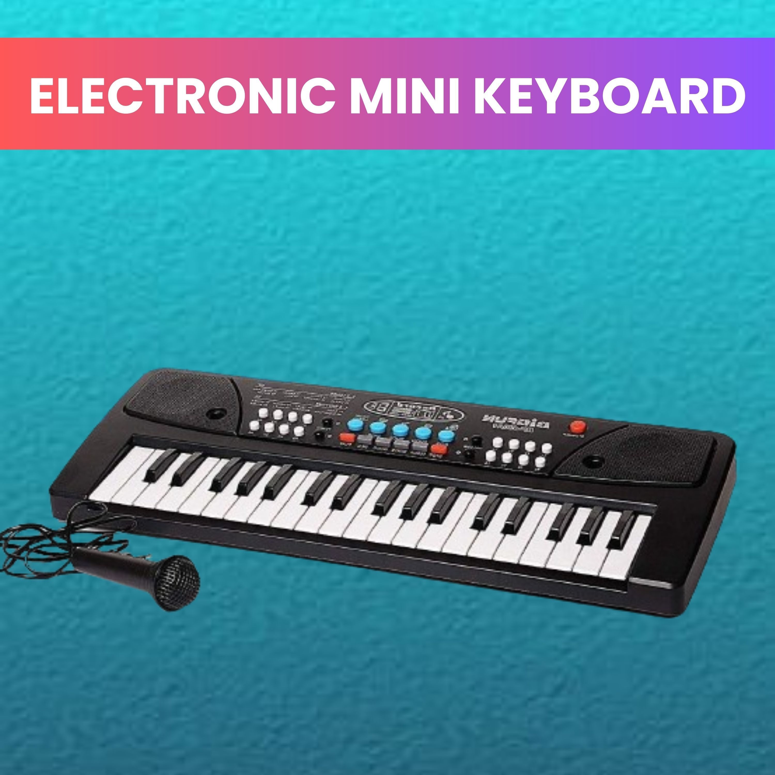 frony (Piano Keyboard) with Mic/37 Keys 8Rhythms, 8Tones, Portable Electronic ToyA154 (Piano Keyboard) with Mic/37 Keys 8Rhythms, 8Tones, Portable Electronic ToyA154 Analog Portable Keyboard-picture-39