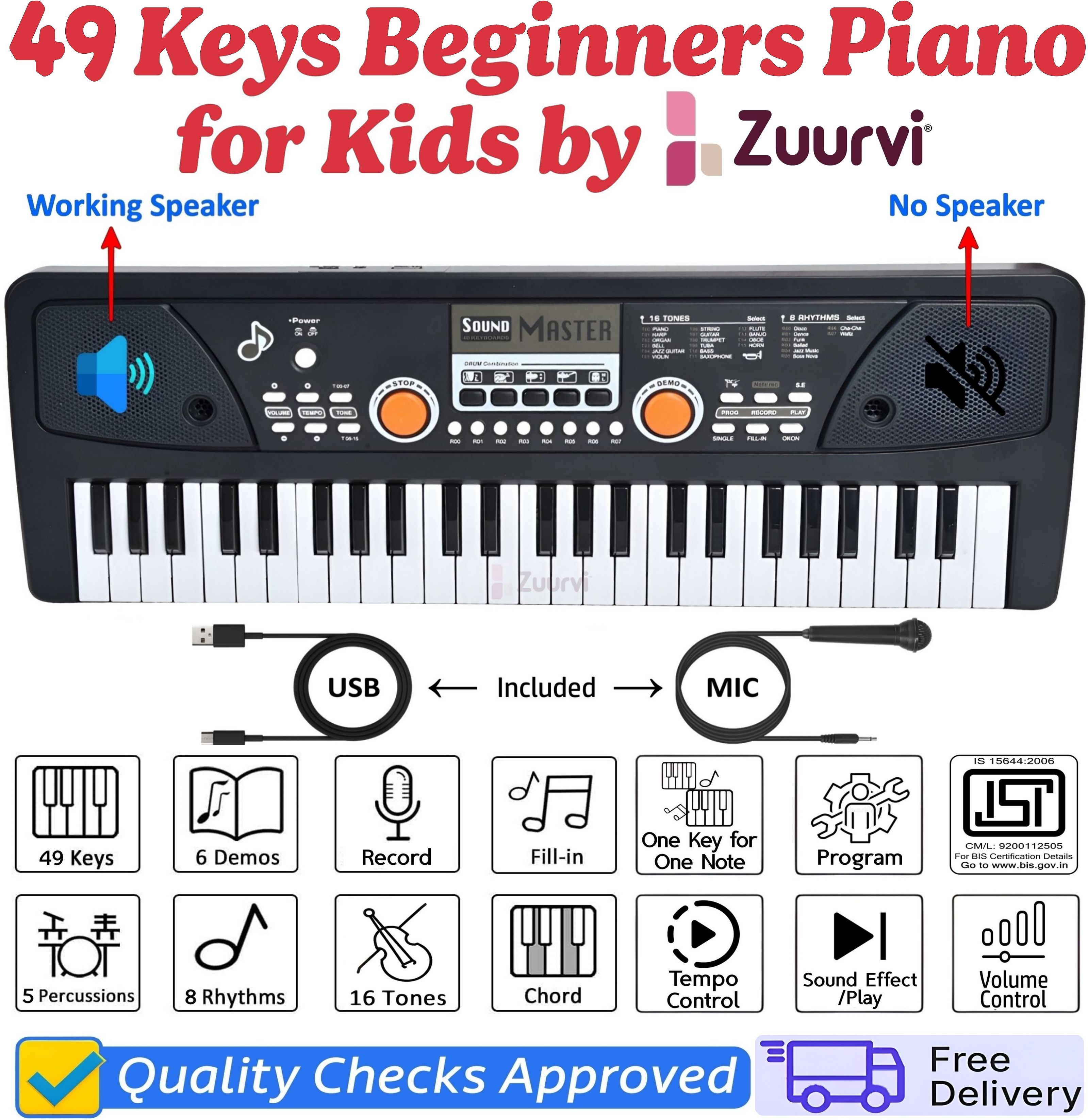 530a1 digital electronic educational musical instrument piano learning toy with microphone and dc power option for 3-10 year old kids boys girls analog portable keyboard