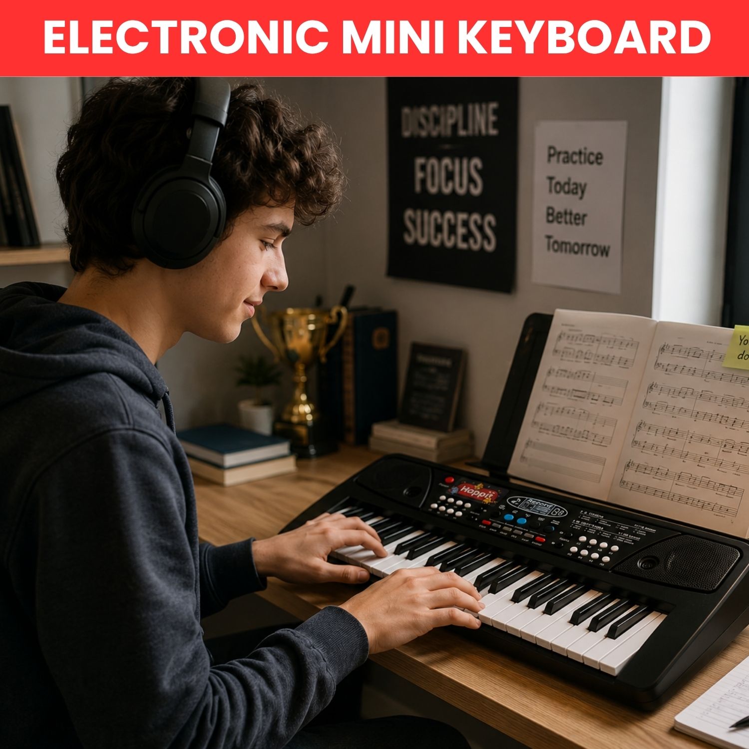 sacro Piano Keyboard With Mic 37 Keys Music Toy Protable Electronic Piano for KidsQ94 Piano Keyboard With Mic 37 Keys Music Toy Protable Electronic Piano for KidsQ94 Analog Digital Piano-picture-28