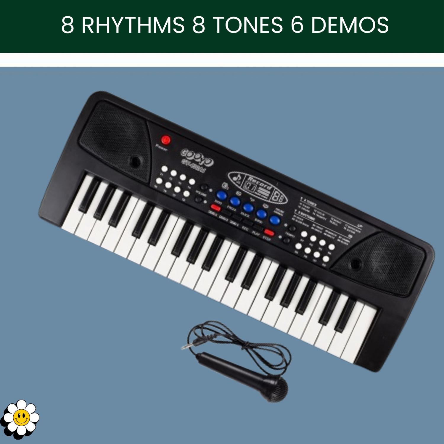 roar Piano Keyboard with Mic, 8 Tones & 37 Keys Portable Electronic Toy For kids I96 Piano Keyboard with Mic, 8 Tones & 37 Keys Portable Electronic Toy For kids I96 Analog Digital Piano-picture-36