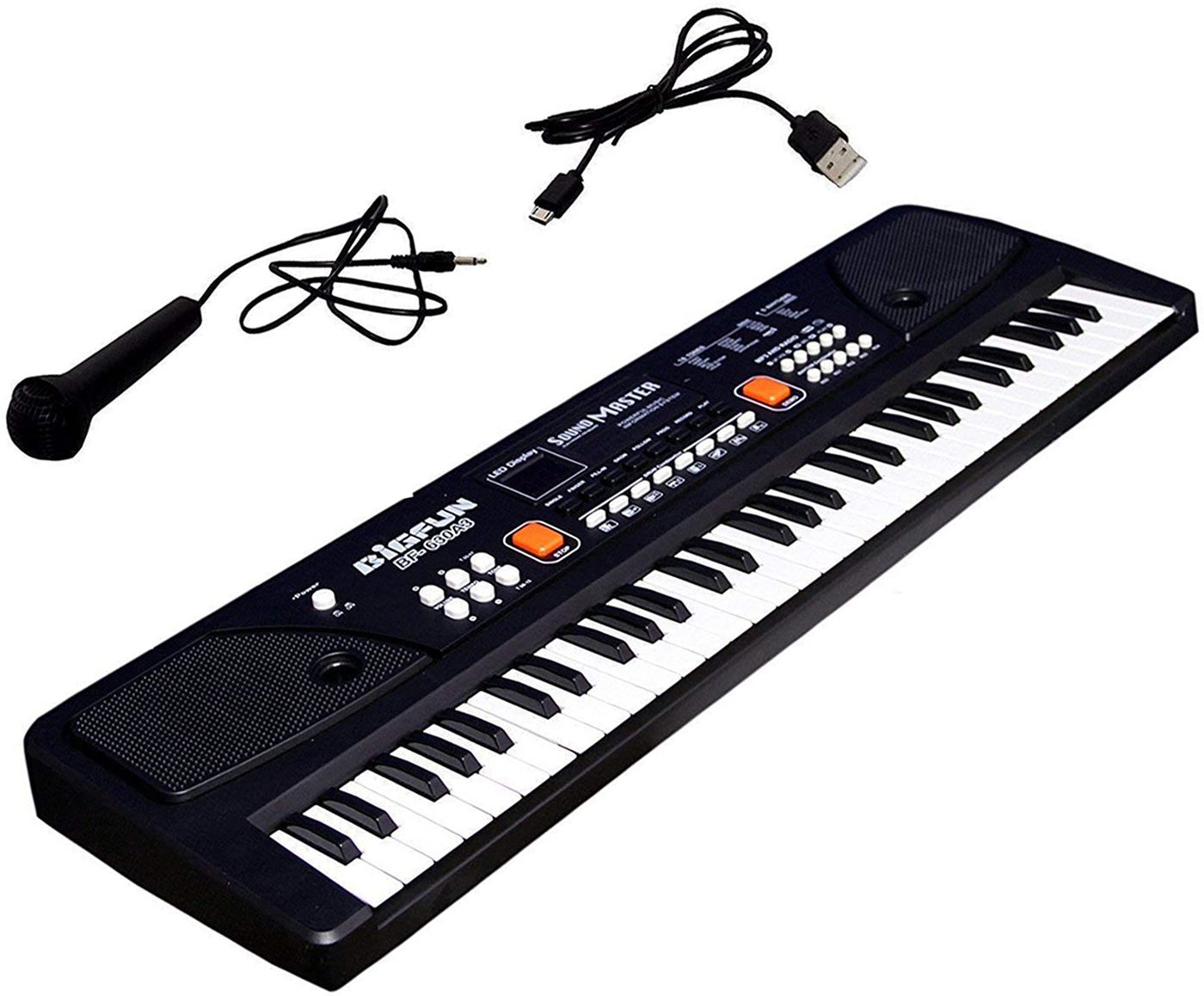 Piano for Kids,Mic Dc Power Option Recording Musical Keyboard, Music Piano 1 Kids 37 Key Piano Keyboard & Recording Mic & Mobile Charger Kids 37 Key Piano 1 Analog Portable Keyboard