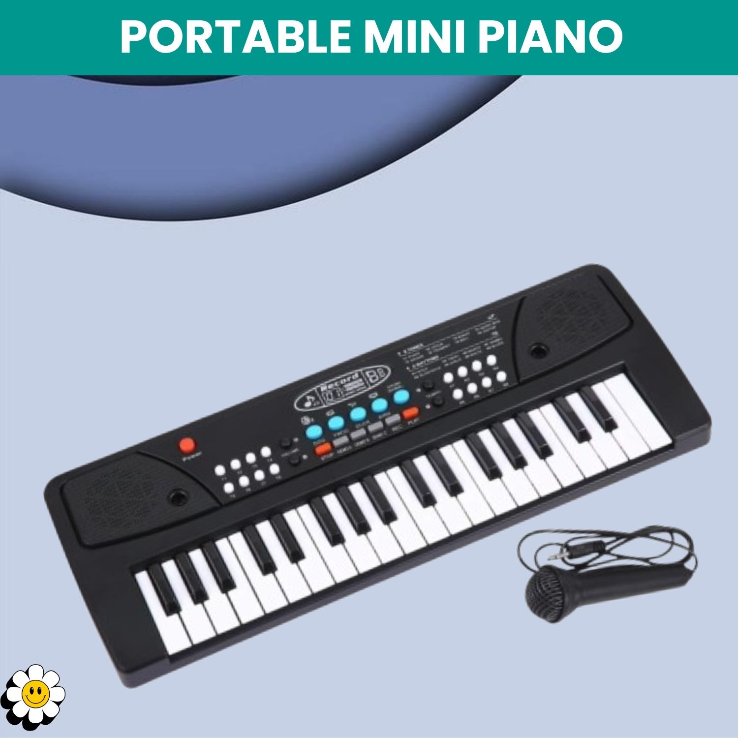 Piano Keyboard with Mic, 8 Tones & 37 Keys Portable Electronic Toy For kids U121 Piano Keyboard with Mic, 8 Tones & 37 Keys Portable Electronic Toy For kids U121 Analog Digital Piano