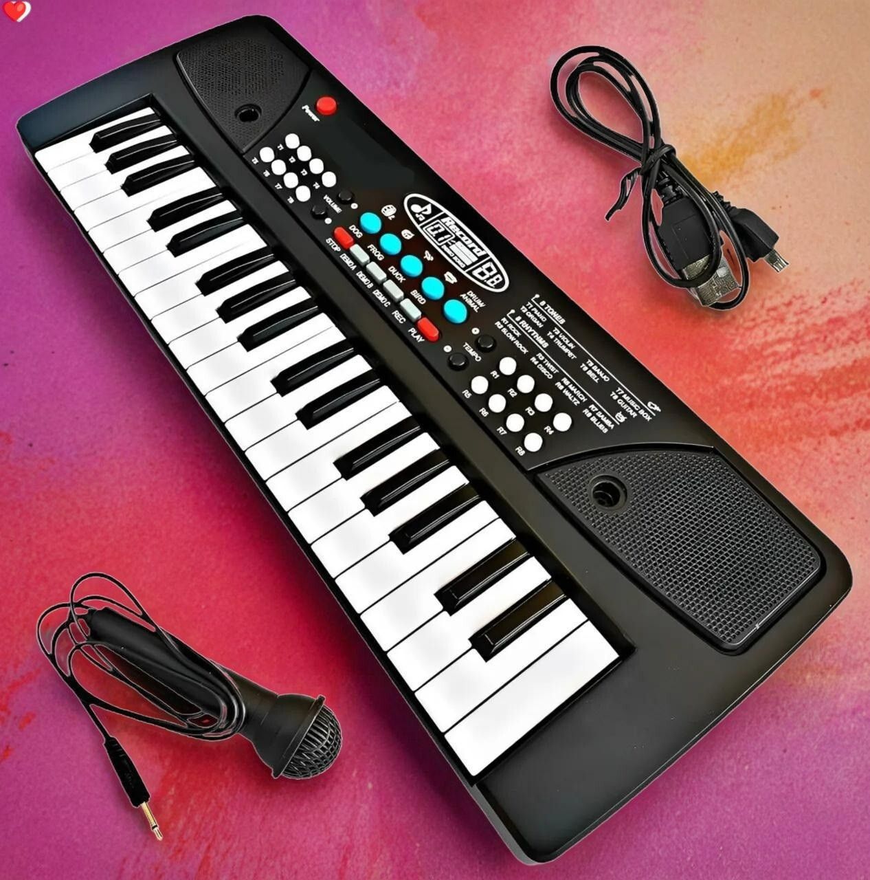 kid kraze 37-Key Musical Piano Keyboard with Microphone 430A1 Song Record Feaure_L471-picture-13
