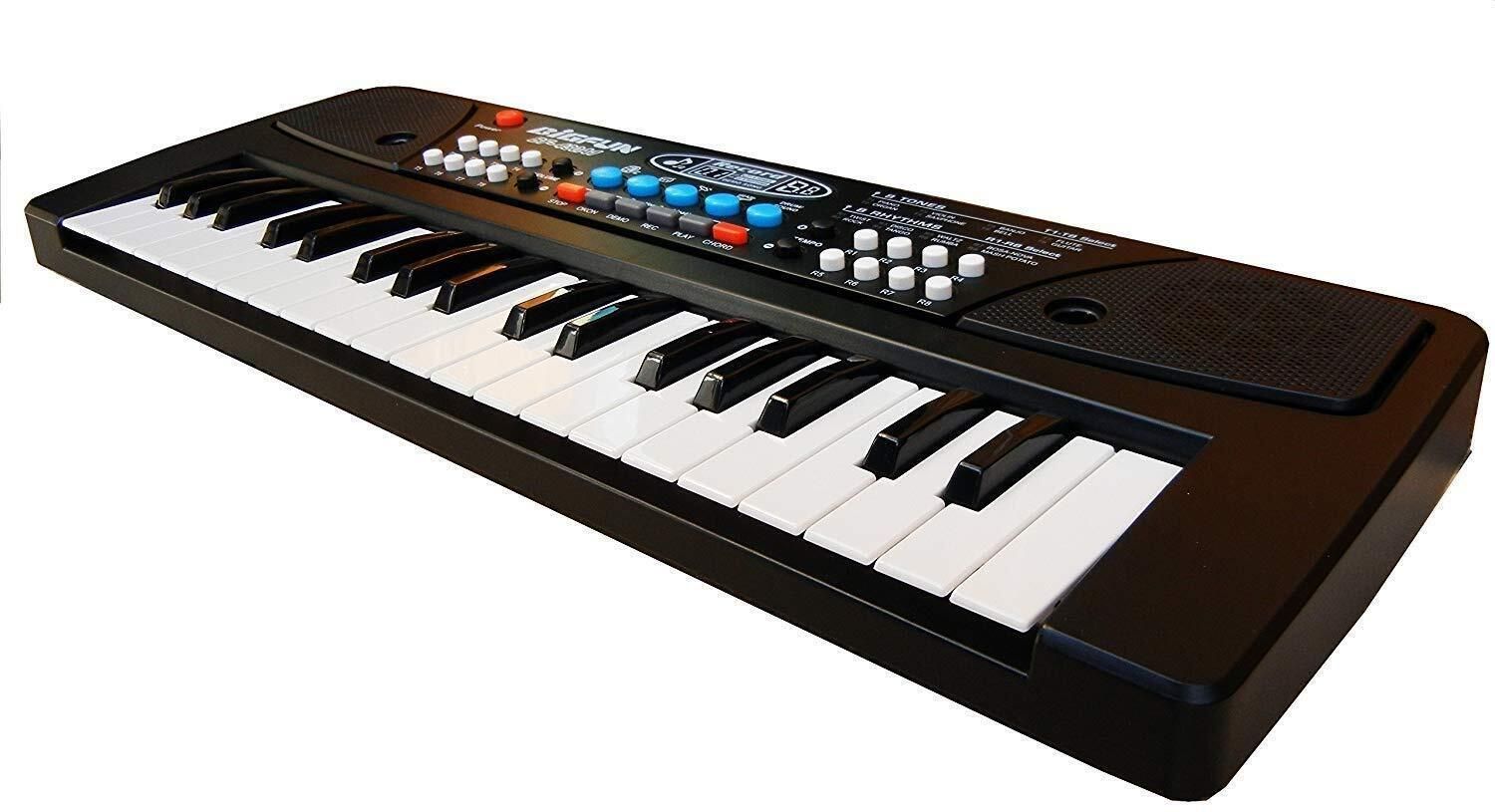 rrcollection Musical keyboard piano -01 37 Key with Dc Power Option Recording toy for Kids Digital Portable Keyboard Analog Portable Keyboard-picture-1