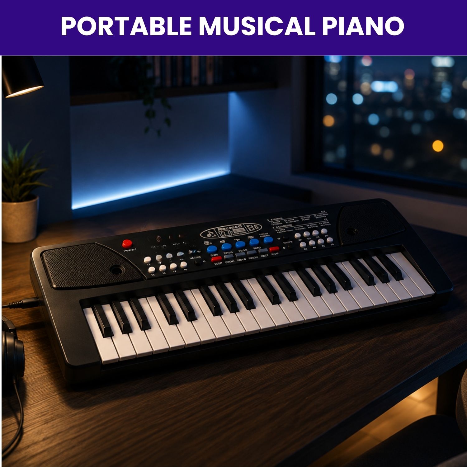 sacro Piano Keyboard With Mic 37 Keys Music Toy Protable Electronic Piano for KidsQ236 Piano Keyboard With Mic 37 Keys Music Toy Protable Electronic Piano for KidsQ236 Analog Digital Piano-picture-44