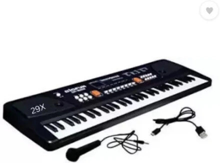 frreno 61 keys Electronic Piano Keyboard with LED Display & Microphone, KEYBOARD 61 Analog Portable Keyboard image 1