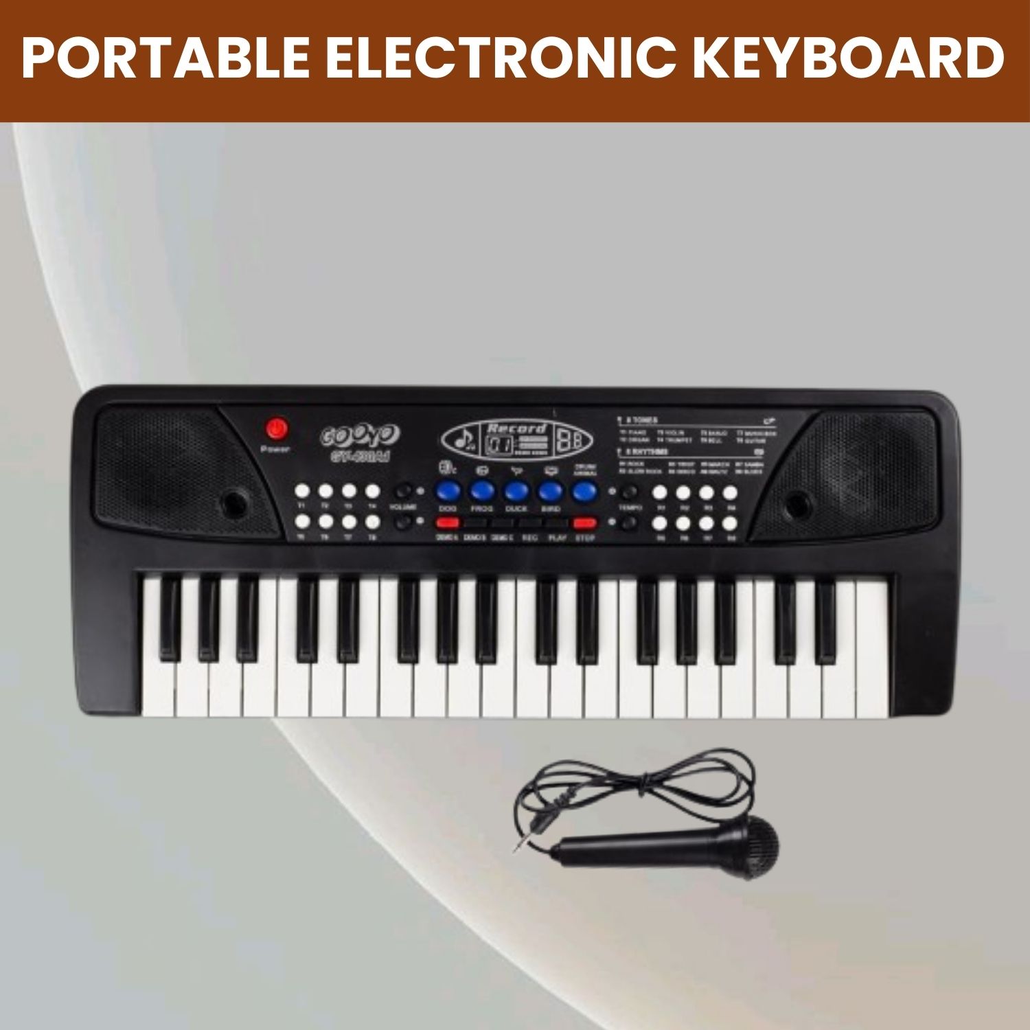 sacro Musical Sound Toys 37Key (Piano Keyboard) with Recording & Mic for Boy/GirlX184 Musical Sound Toys 37Key (Piano Keyboard) with Recording & Mic for Boy/GirlX184 Analog Portable Keyboard-picture-0
