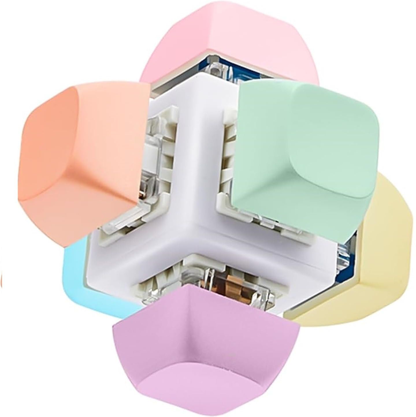 KC-001-RC Mechanical Keyboard Clicker Stress Relief Toy Cube Digital Digital Piano-image-1