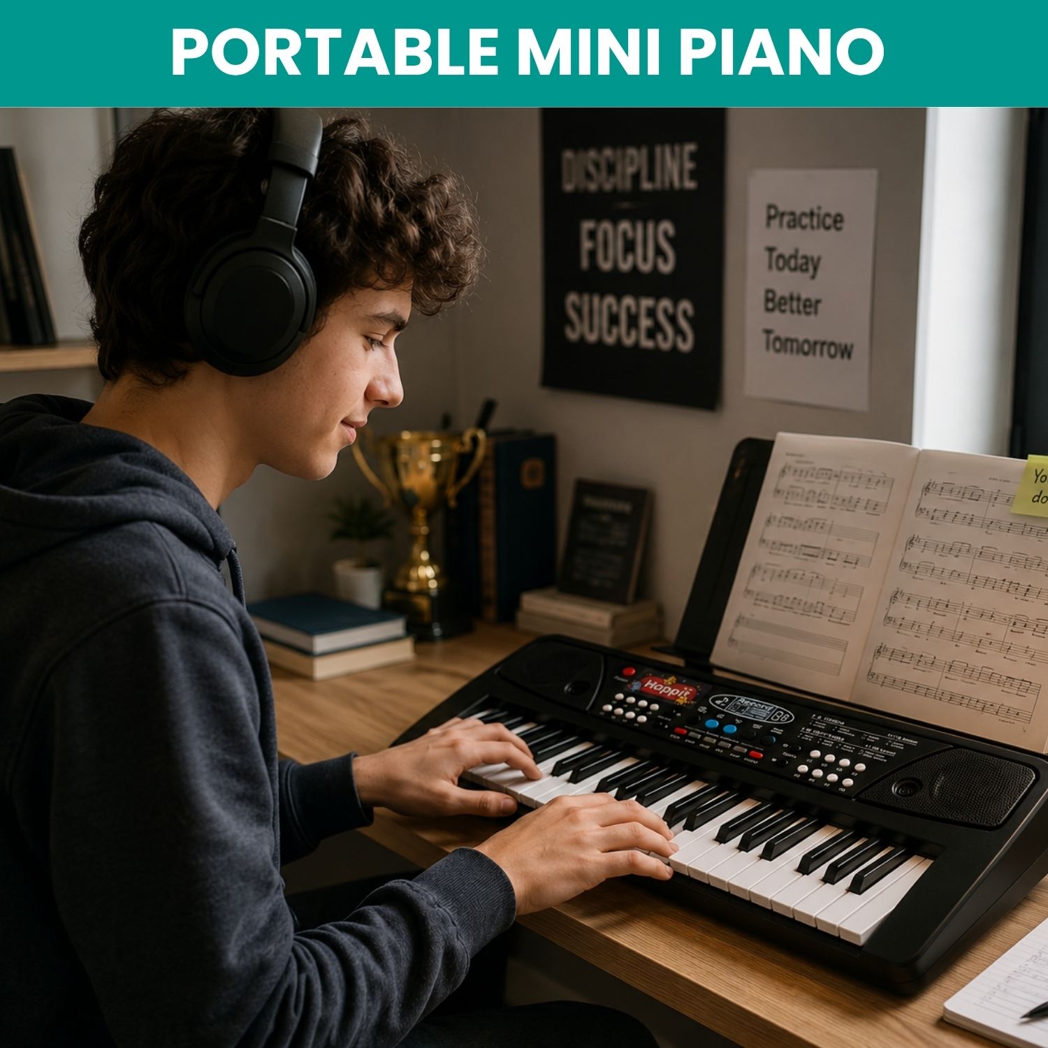 guggu Piano Keyboard With Mic 37 Keys Music Toy Protable Electronic Piano for KidsY414 Piano Keyboard With Mic 37 Keys Music Toy Protable Electronic Piano for KidsY414 Analog Digital Piano-picture-5