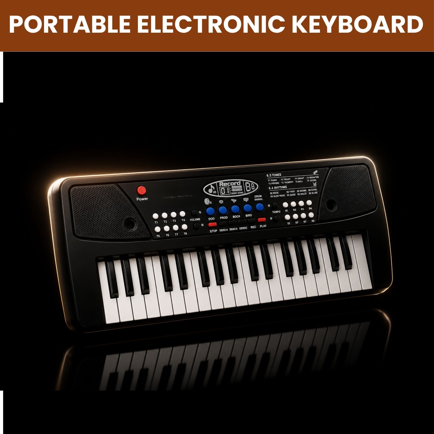 clairbell Piano Keyboard With Mic 37 Keys Music Toy Protable Electronic Piano for KidsE253 Piano Keyboard With Mic 37 Keys Music Toy Protable Electronic Piano for KidsE253 Analog Digital Piano-picture-39
