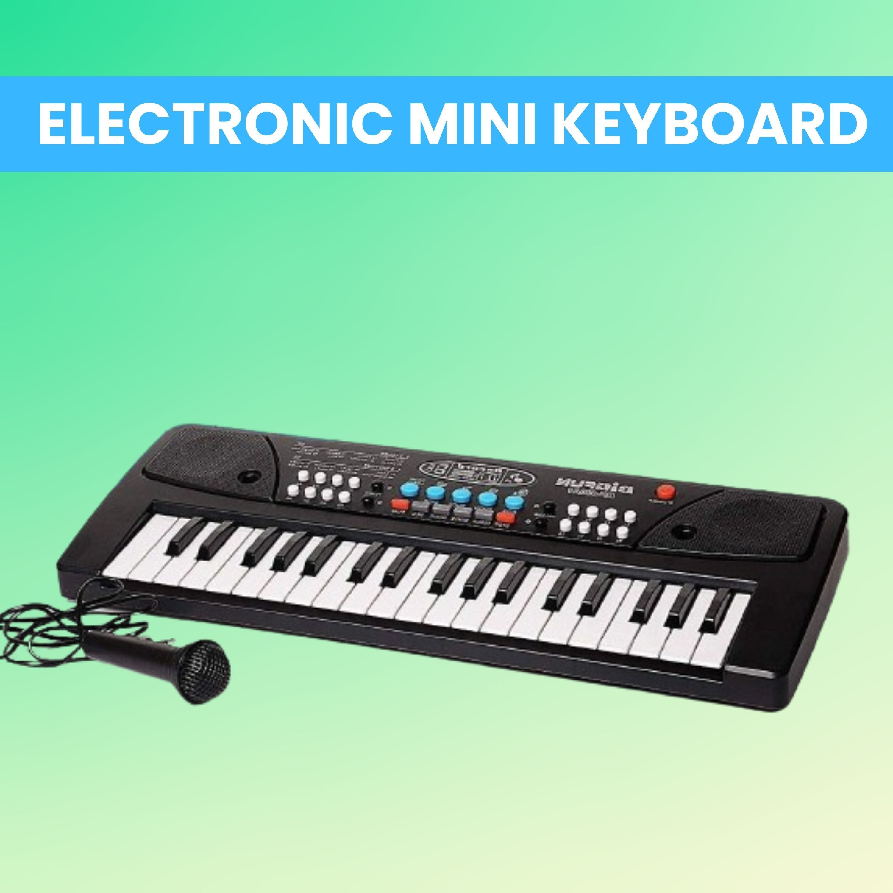 frony (Piano Keyboard) with Mic/37 Keys 8Rhythms, 8Tones, Portable Electronic ToyB419 (Piano Keyboard) with Mic/37 Keys 8Rhythms, 8Tones, Portable Electronic ToyB419 Analog Portable Keyboard-picture-49