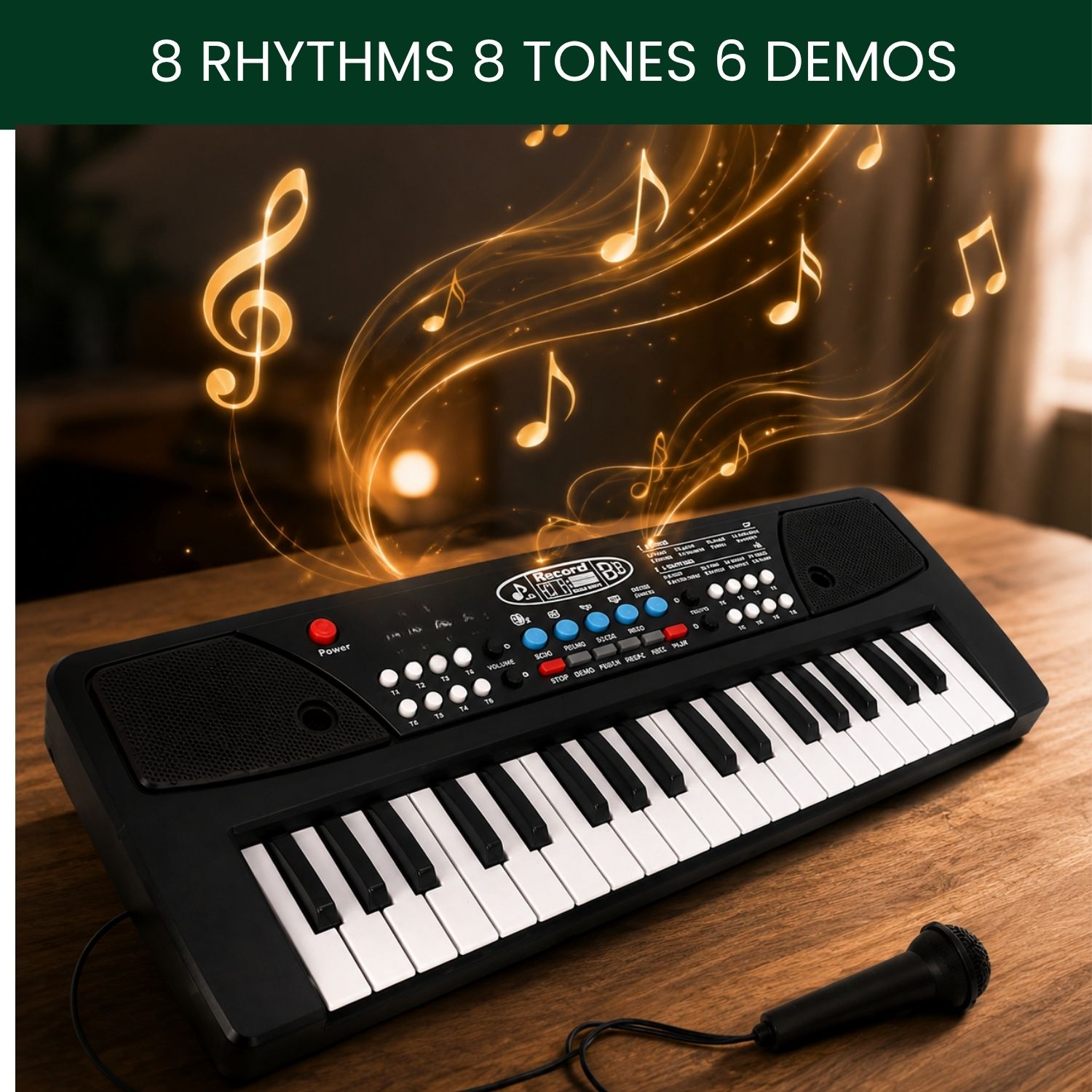 clairbell Piano Keyboard With Mic 37 Keys Music Toy Protable Electronic Piano for KidsE205 Piano Keyboard With Mic 37 Keys Music Toy Protable Electronic Piano for KidsE205 Analog Digital Piano-picture-11