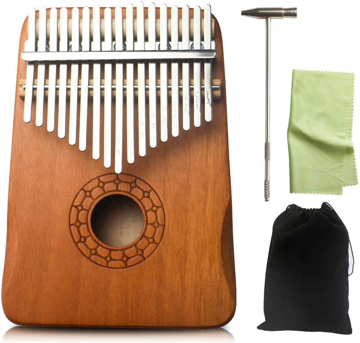 CZ-17T-01 17 Keys - Wooden Kalimba Thumb Piano - Analog Portable Keyboard-image-46