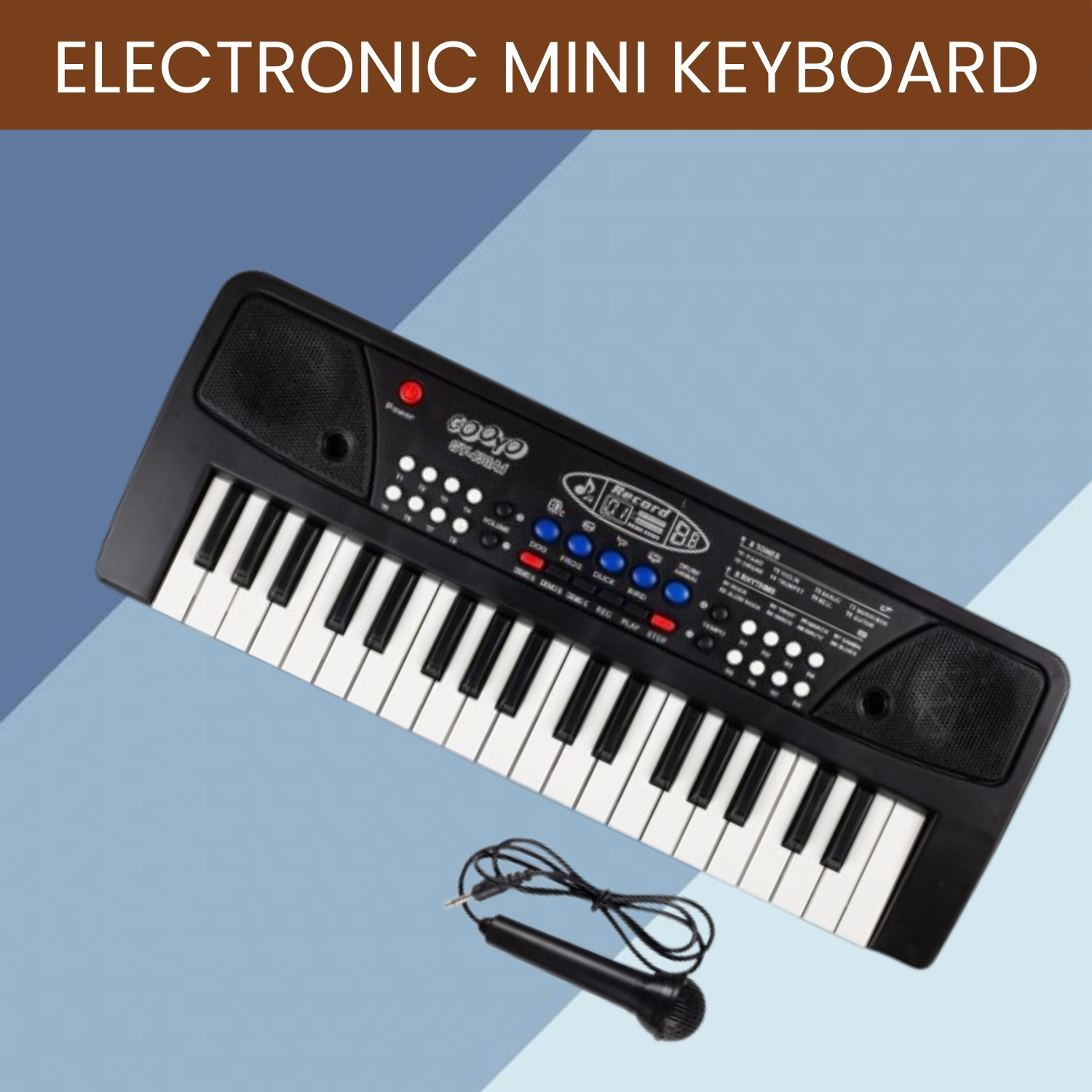 frony Musical Sound Toys 37Key (Piano Keyboard) with Recording & Mic for Boy/GirlA19 Musical Sound Toys 37Key (Piano Keyboard) with Recording & Mic for Boy/GirlA19 Analog Portable Keyboard image 1