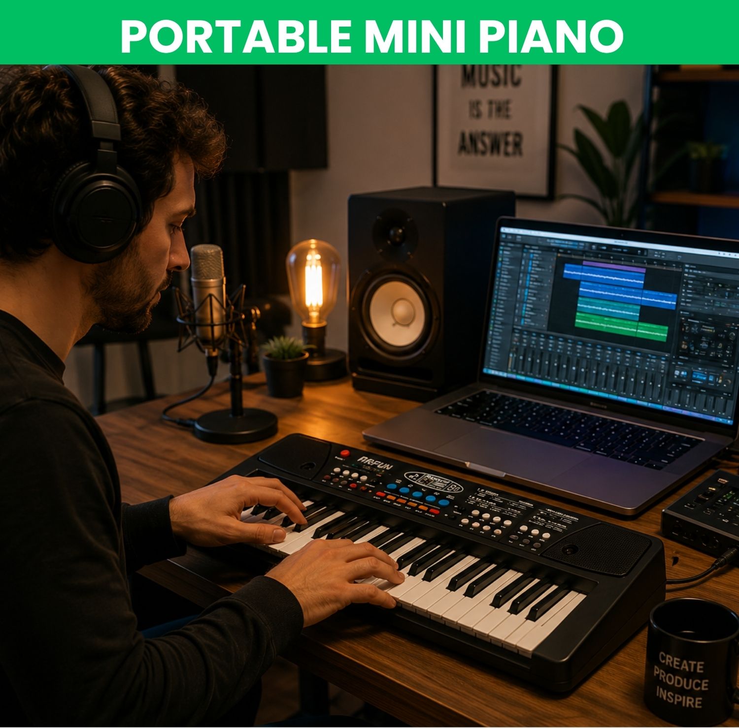 clairbell Piano Keyboard With Mic 37 Keys Music Toy Protable Electronic Piano for KidsE365 Piano Keyboard With Mic 37 Keys Music Toy Protable Electronic Piano for KidsE365 Analog Digital Piano-picture-20