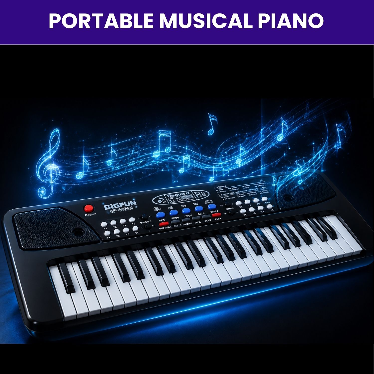 sacro Piano Keyboard With Mic 37 Keys Music Toy Protable Electronic Piano for KidsQ378 Piano Keyboard With Mic 37 Keys Music Toy Protable Electronic Piano for KidsQ378 Analog Digital Piano-picture-19