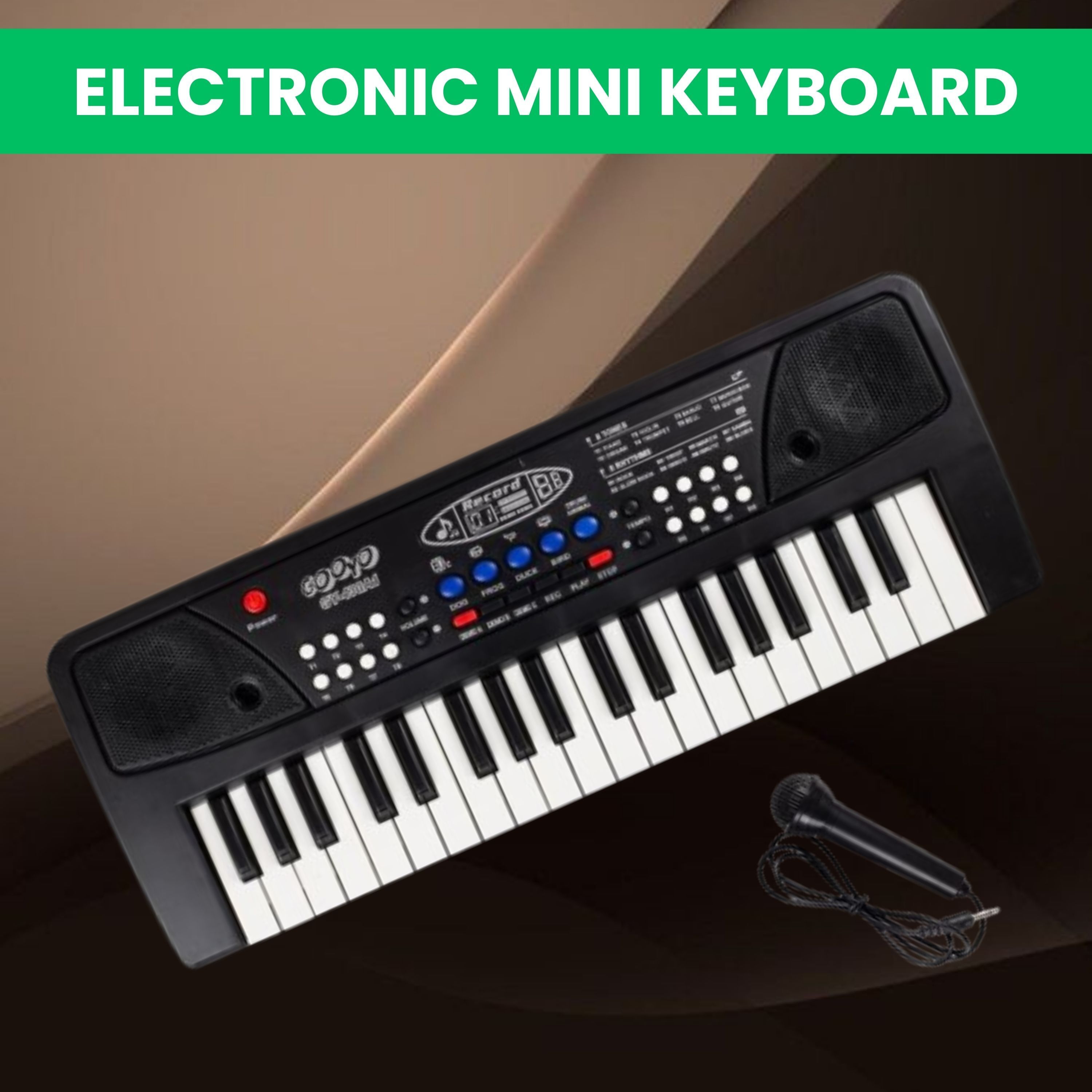 guggu (Piano Keyboard) with Mic/37 Keys 8Rhythms, 8Tones, Portable Electronic ToyG174 (Piano Keyboard) with Mic/37 Keys 8Rhythms, 8Tones, Portable Electronic ToyG174 Analog Portable Keyboard-picture-14